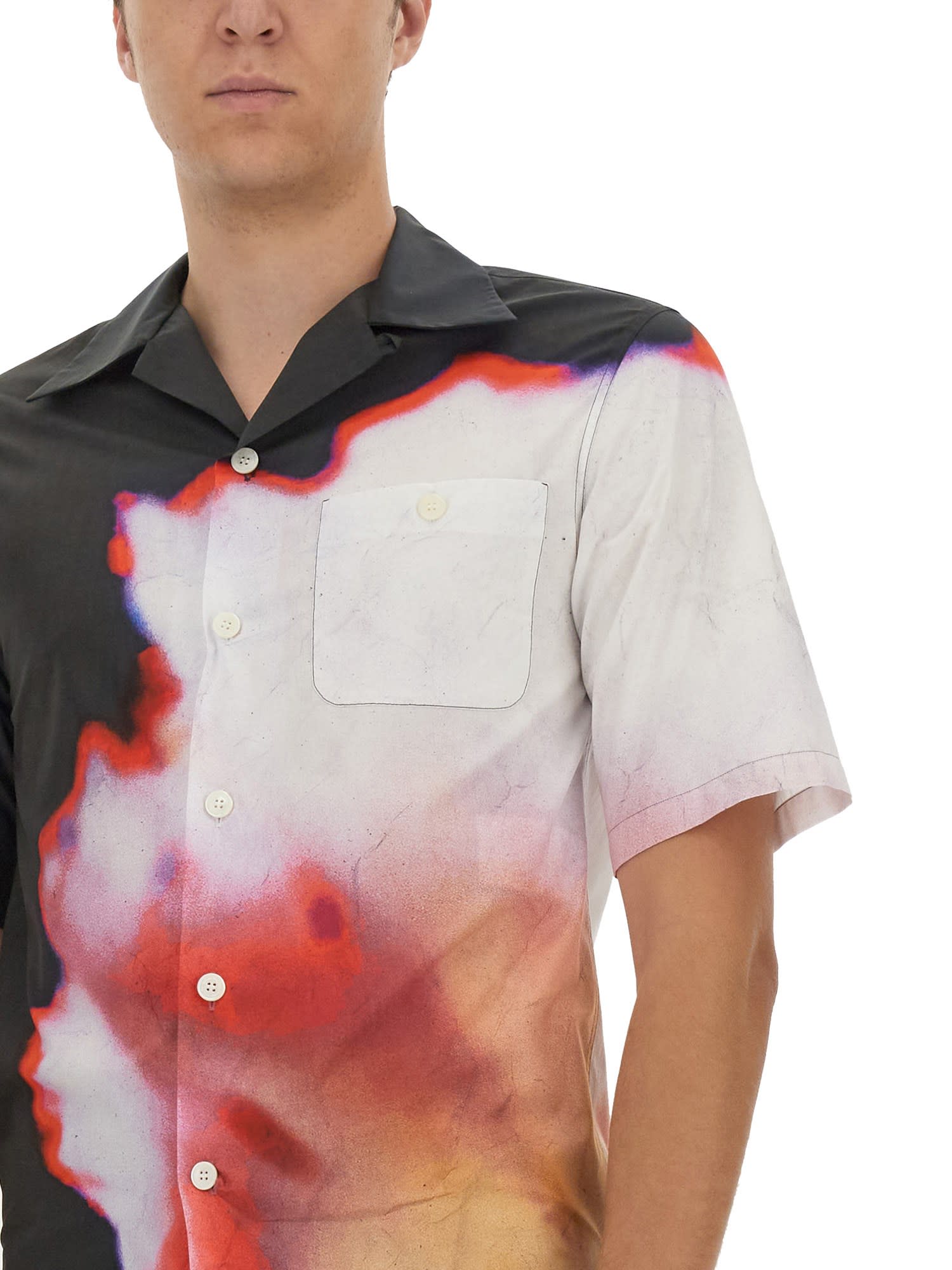 Tシャツ・カットソー alexander mcqueen FW23 HAWAIIAN SHIRT (750133_QVO318500) Alexander McQueen Hawaiian Shirt | italist | REVERSIBLE