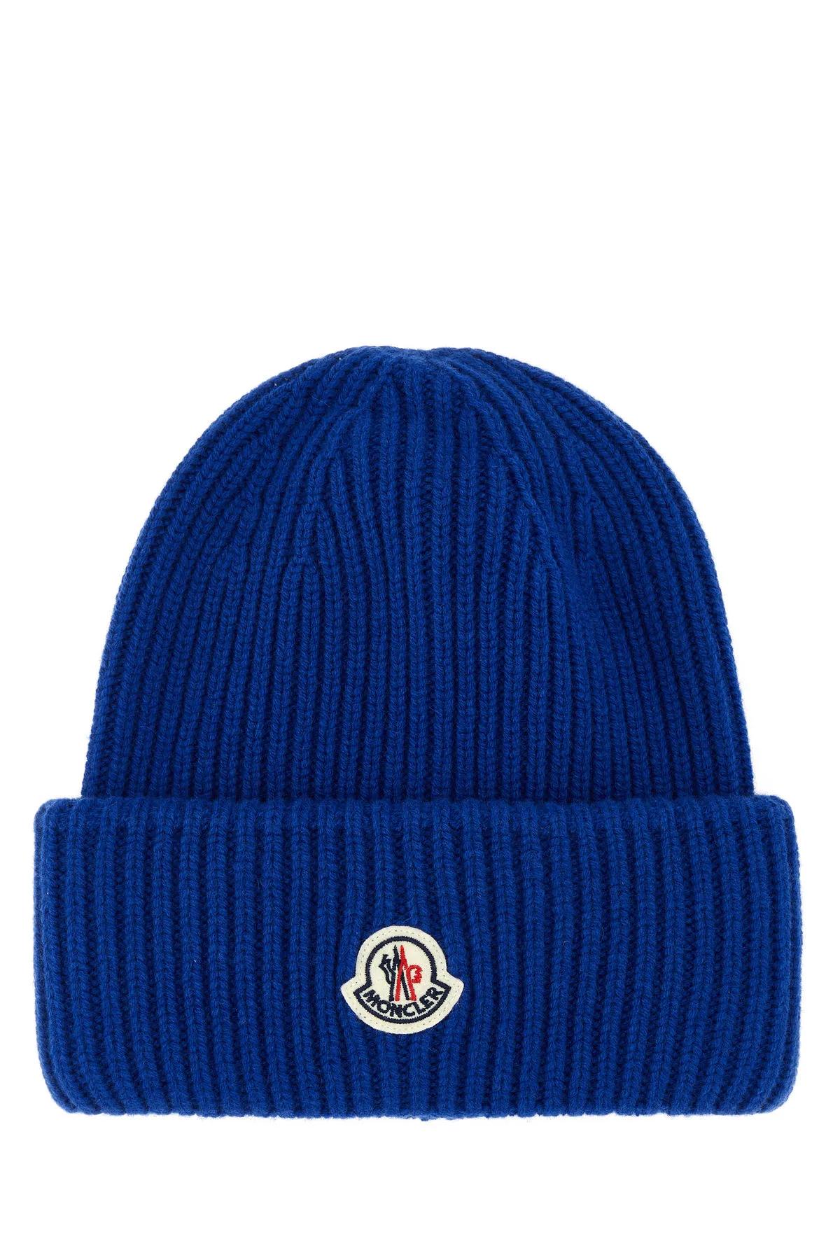MONCLER ニット帽 青 C1D0-00-257 MONCLER ニット帽 青 C1D0-00-257