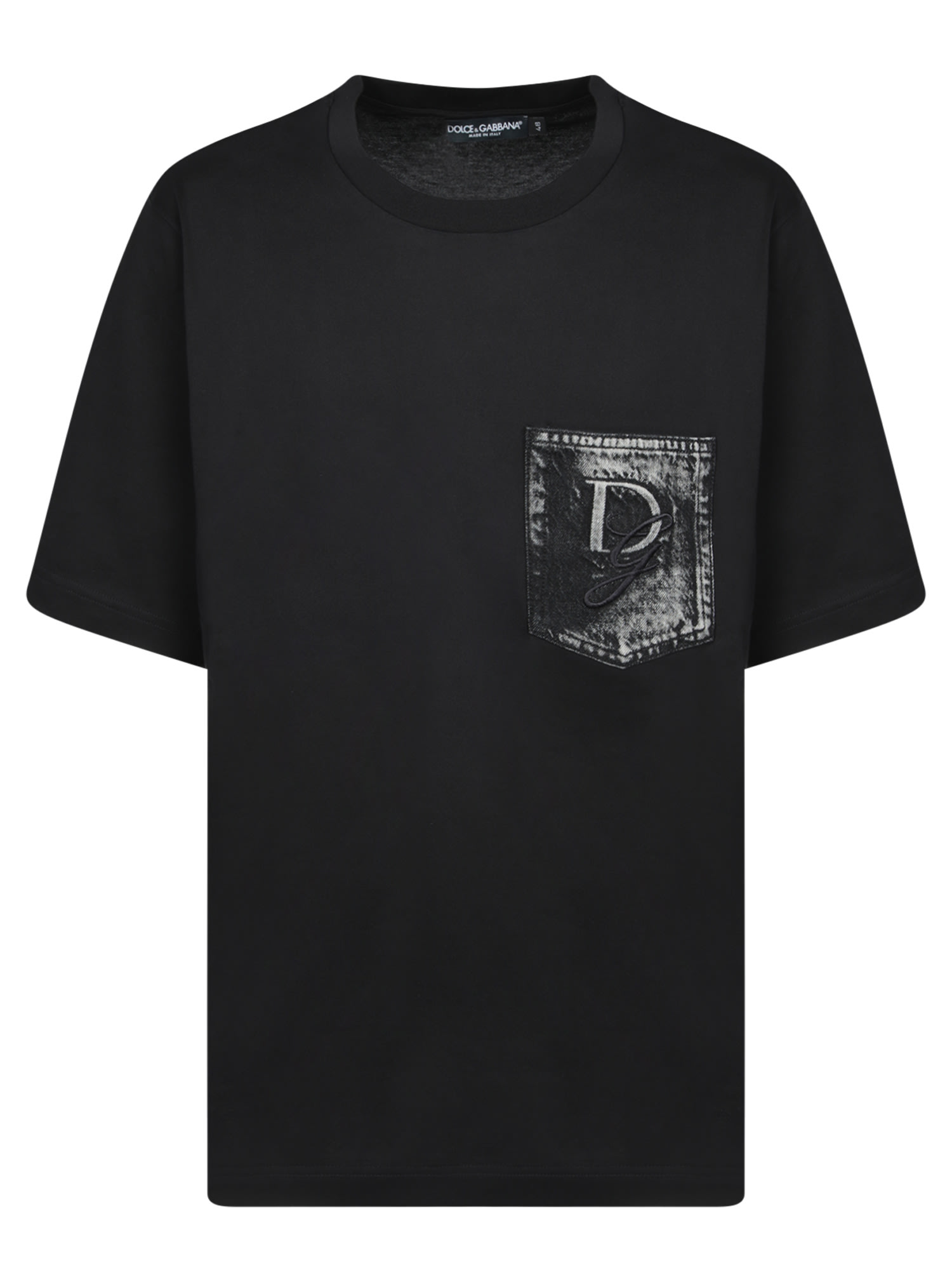 Dolce & Gabbana Dg Pocket Black T-shirt | italist