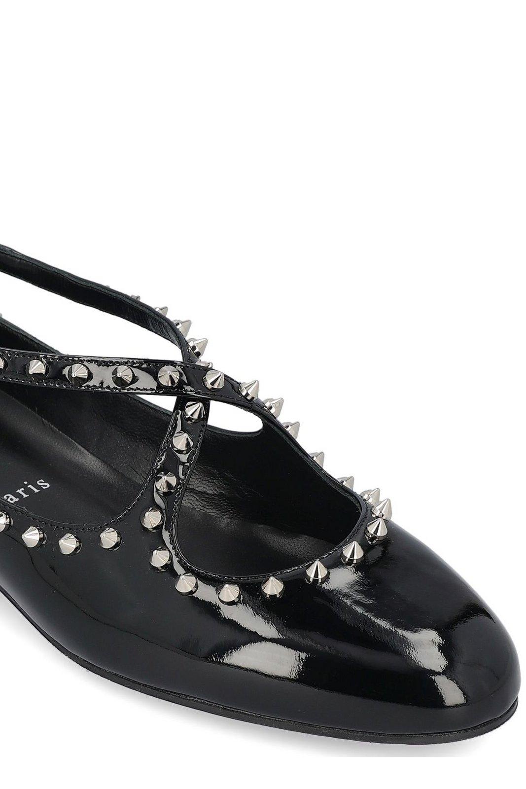 Christian Louboutin ♪ Pilouta Jane Spikes バレリーナ CHRISTIAN LOUBOUTIN Pilouta Jane Spike studded patent