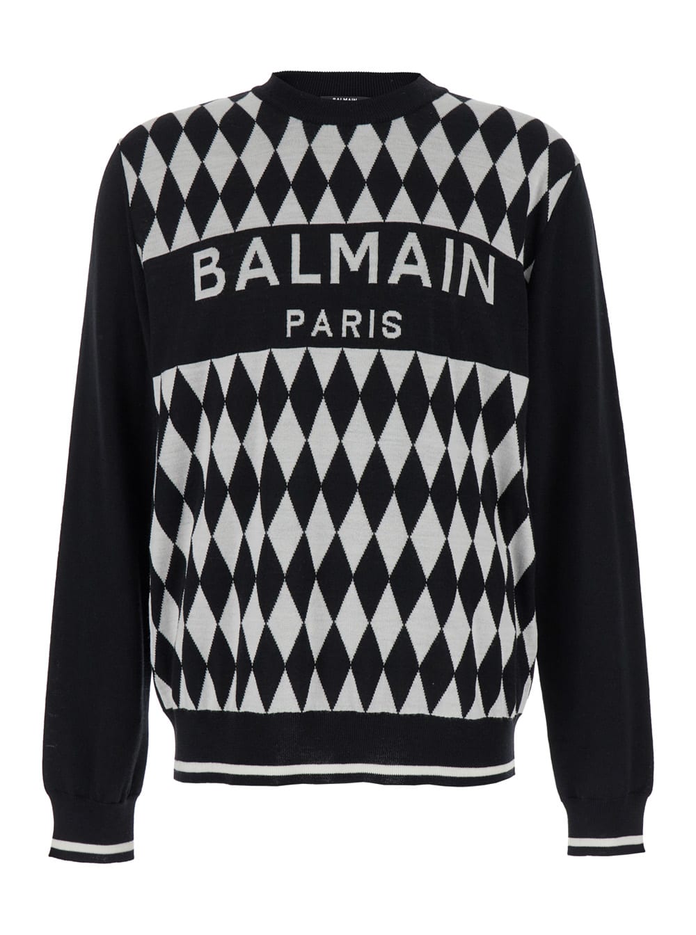 【送料&関税込】Balmain Diamond Logo Jacquard Sweater Balmain Diamond Logo Jacquard Sweater | italist