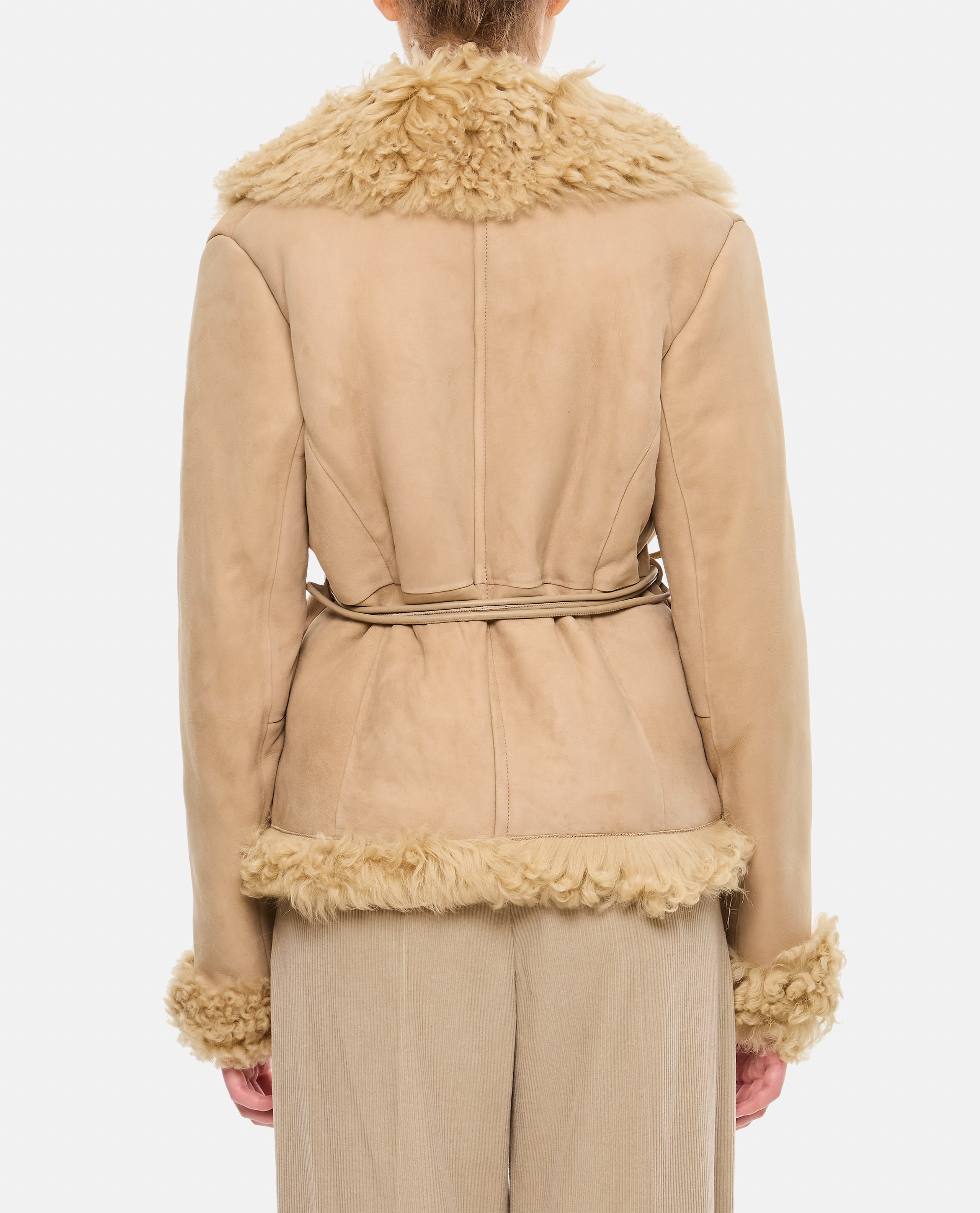【関税込み】Saks Potts ベージュ Moss シアリングジャケット Saks Potts Moss Jacket | italist