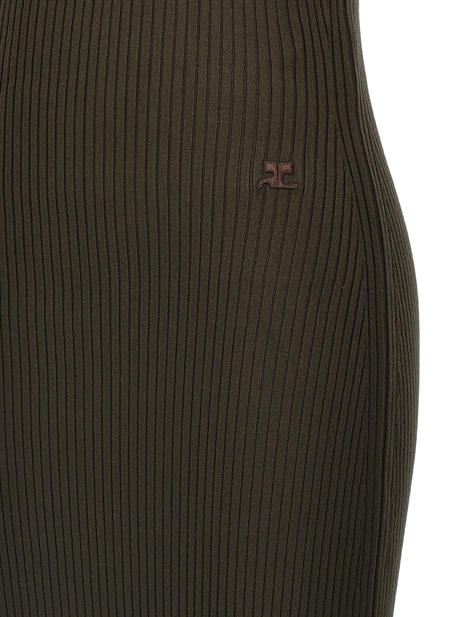 Courrèges 'twist Rib Knit Long' Dress | italist