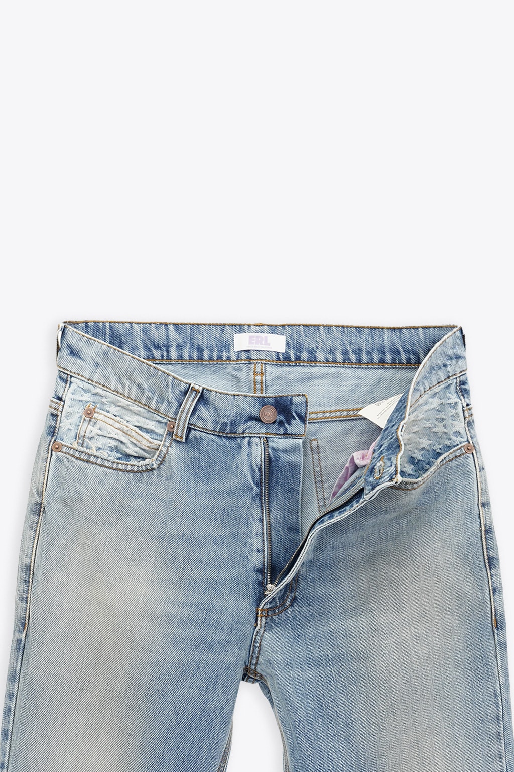 ERL Unisex Denim Jacquard Shorts