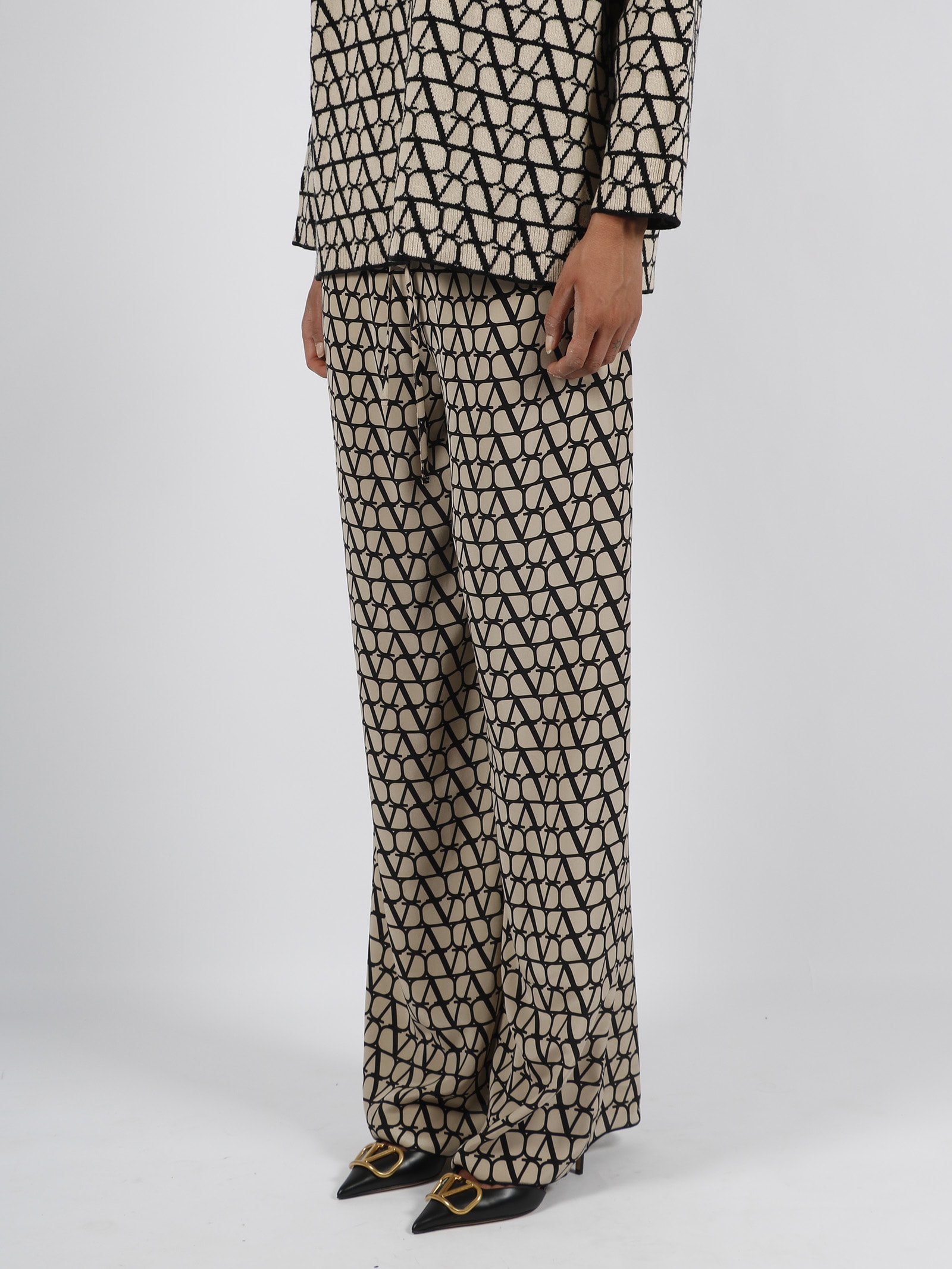 Valentino Toile Iconographe Silk Trouser | italist