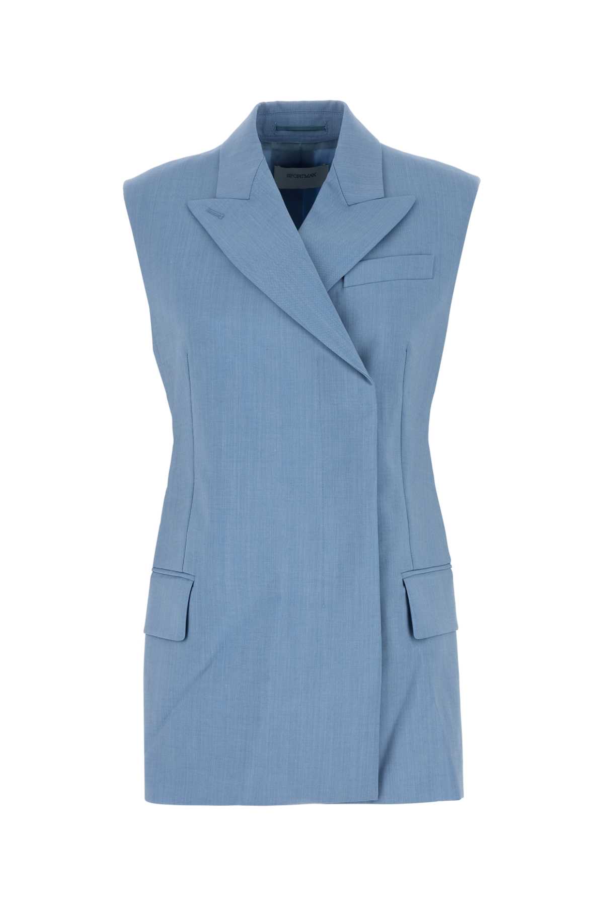 ベスト・ジレ SPORTMAX Light blue wool blend Ilex vest SportMax Light Blue Wool Blend Ilex Vest | italist