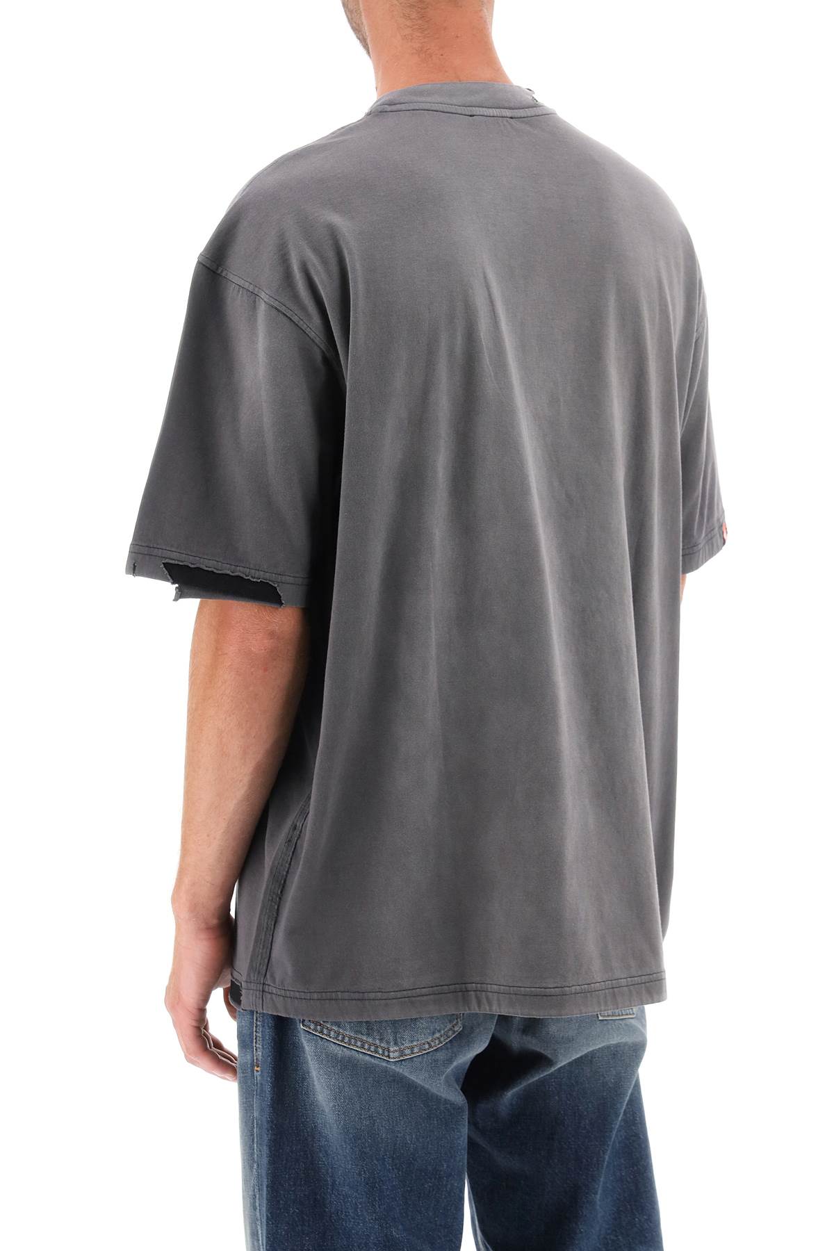 Men's 't-washrat' T-shirt With Flocked Logo by Diesel