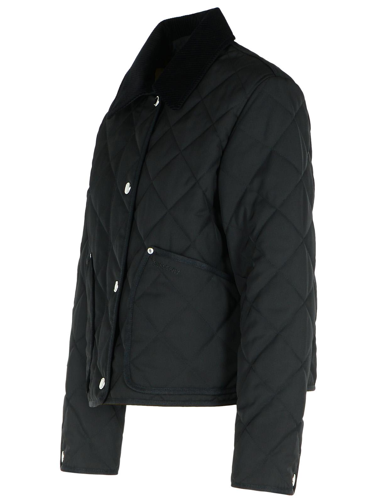 【関税送料込】Burberry Landford Polyester Down Jacket Burberry 'landford' Black Polyester Down Jacket | italist