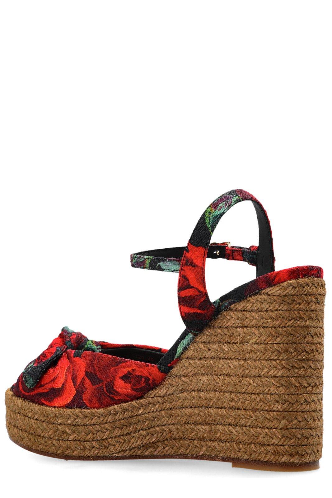 【送料&関税込】Dolce & Gabbana Rose Print Wedge Dolce & Gabbana Rose Print Wedge | italist