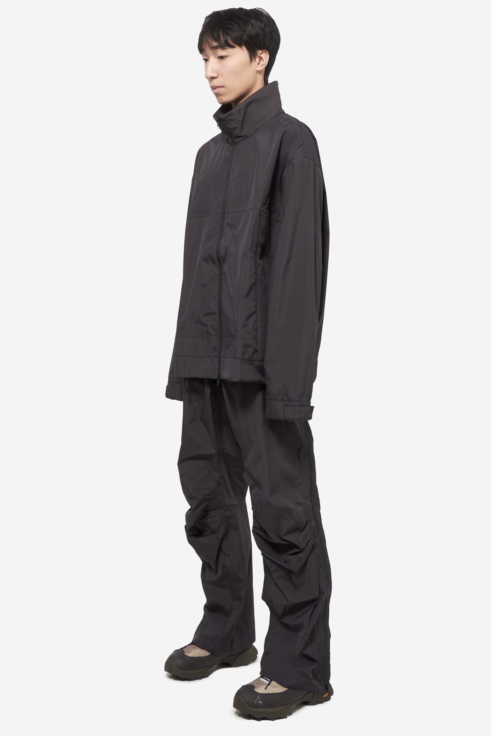 GR10K Titanus Twill Hard Wool Arc Pants Black SS24GR1AAWCBL