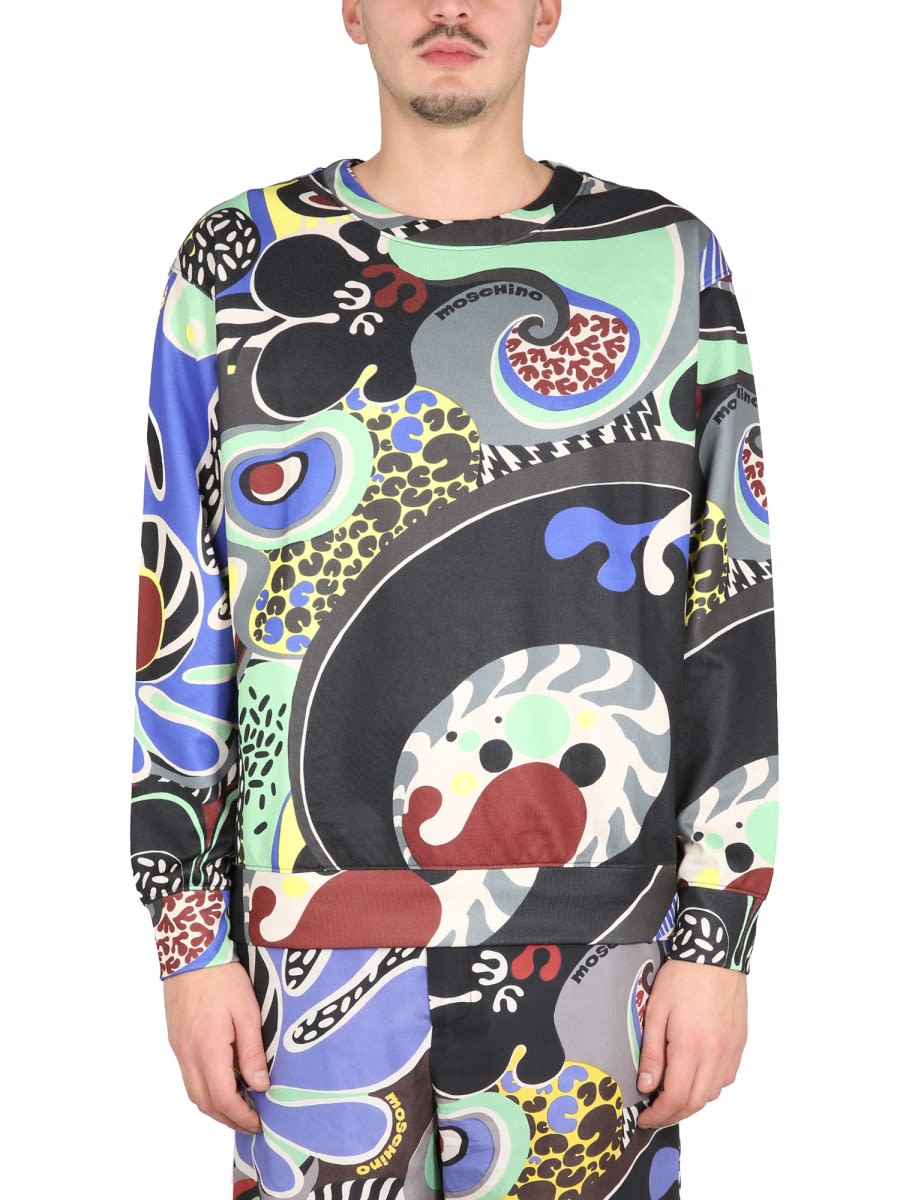 【関税&送料込】Moschino Psychedelic Print Sweatshirt Moschino Psychedelic Print Sweatshirt | italist