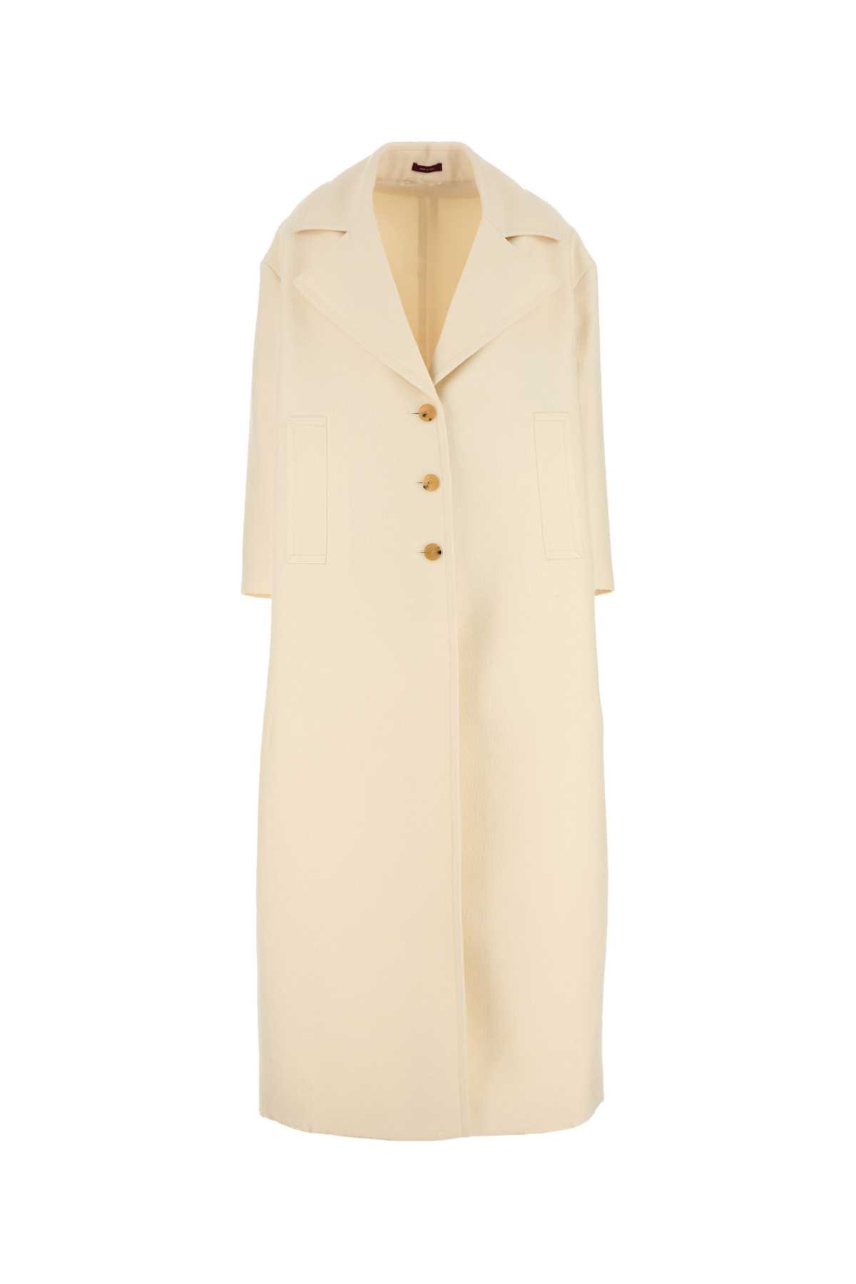 コート GUCCI IVORYY WOOL BLEND COAT Gucci Ivoryy Wool Blend Coat | italist