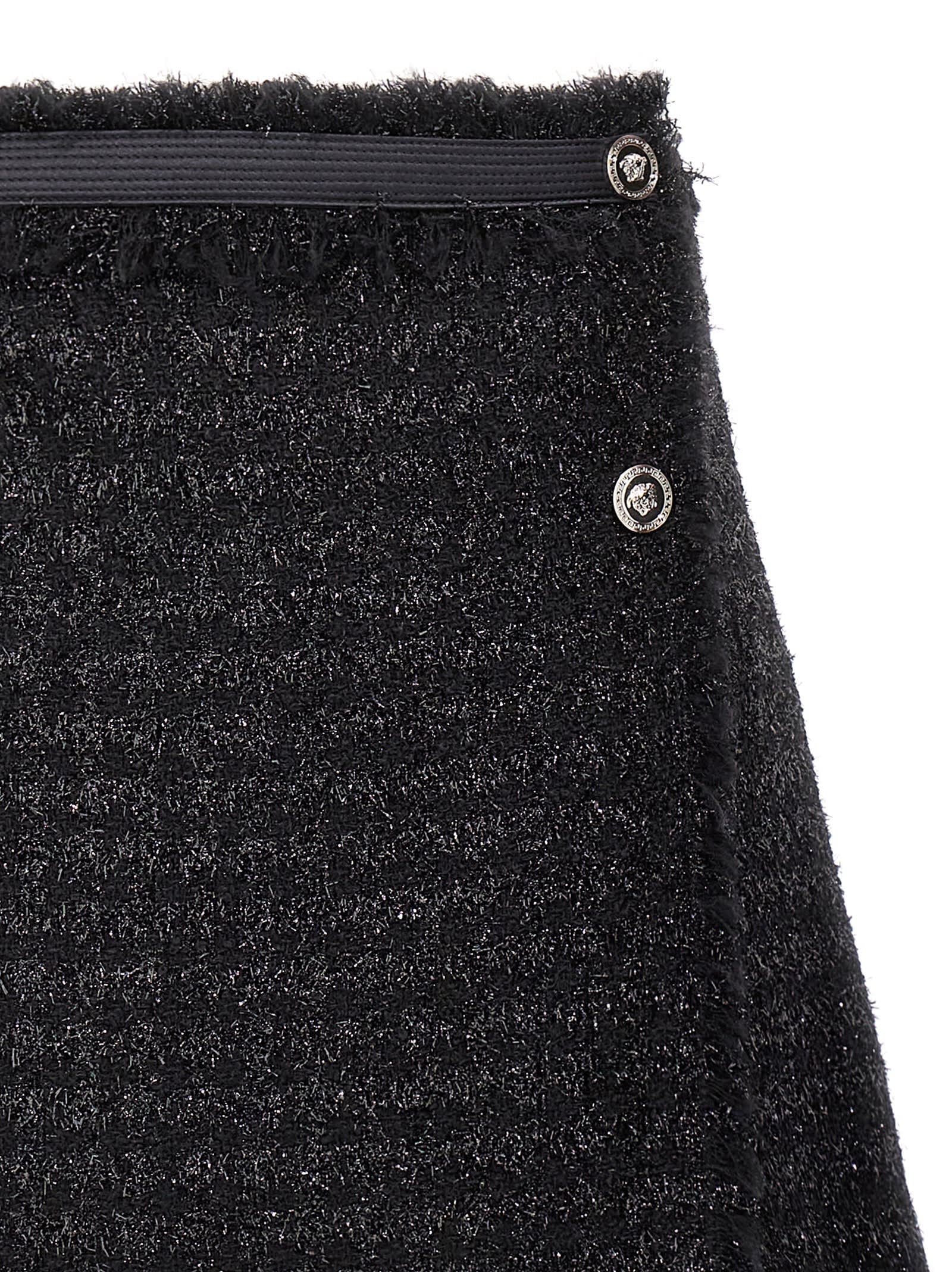 スカート VERSACE Lurex skirt Versace Lurex Tweed Skirt | italist