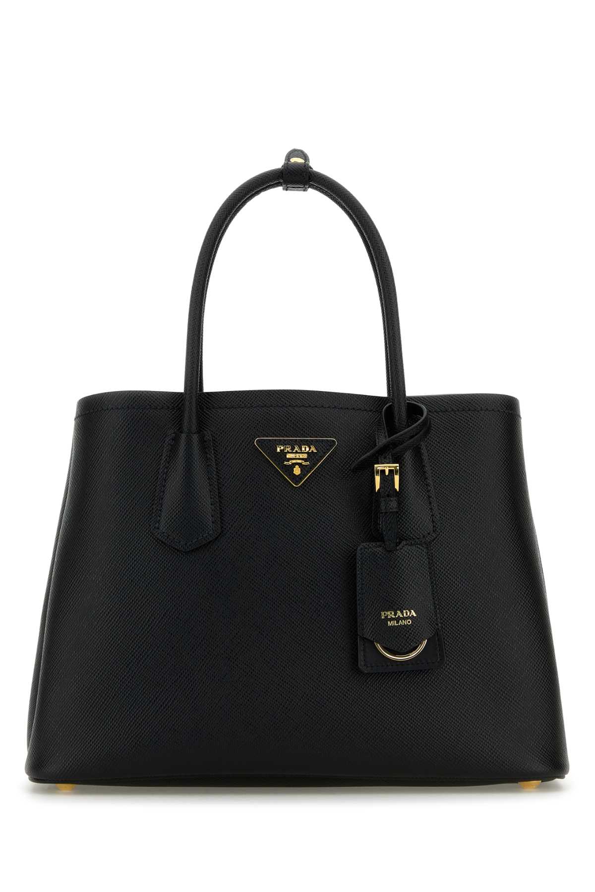 ハンドバッグ PRADA BLACK LEATHER SMALL DOUBLE HANDBAG Prada Black Leather Small Double Handbag | italist
