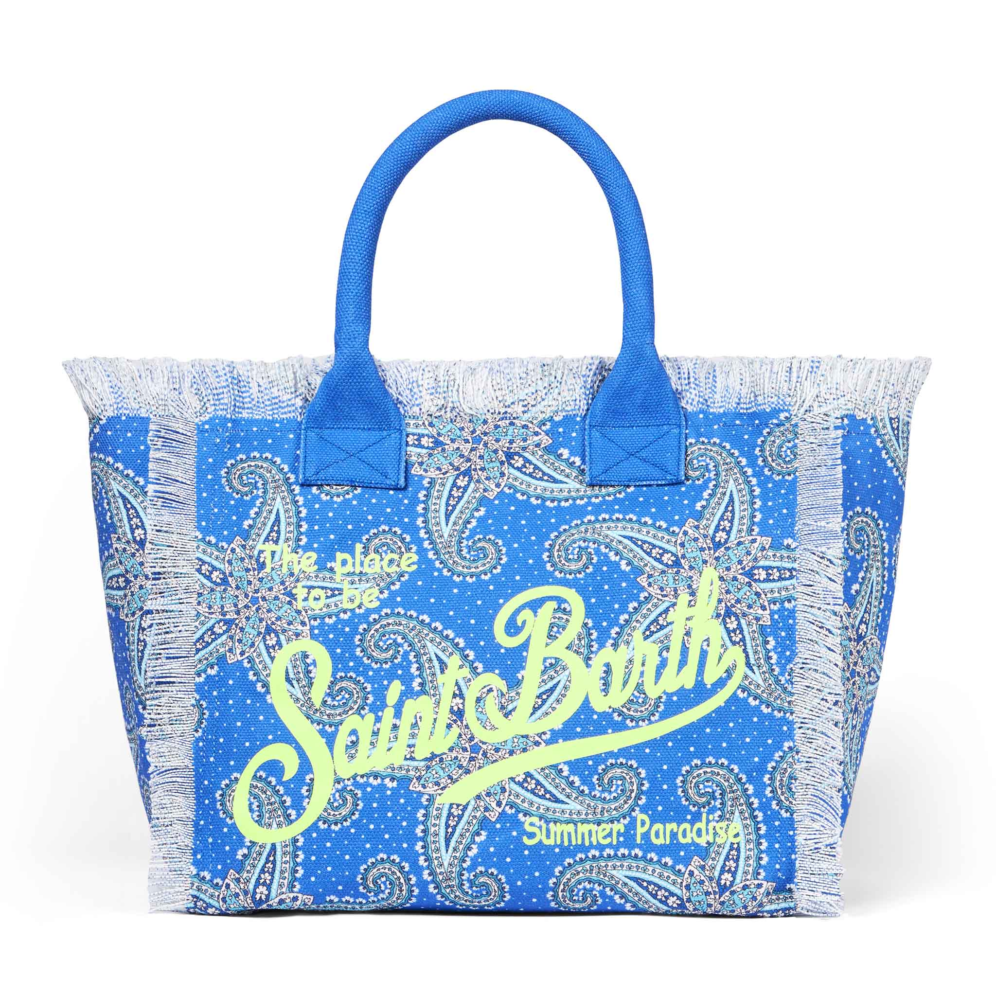 MC2 Saint Barth Colette tote bag with paisley pattern for girls