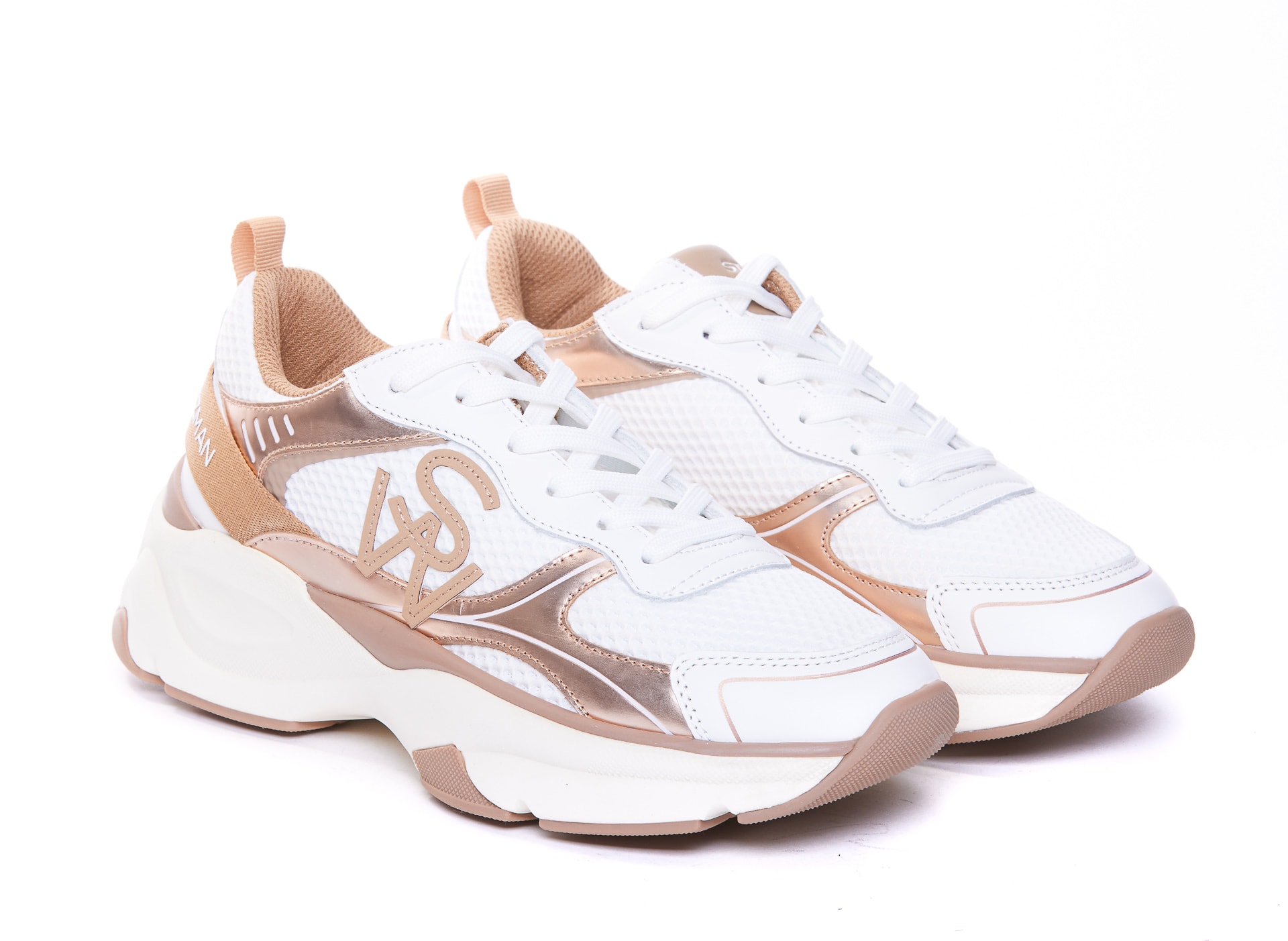 STUART WEITZMAN SH318GYWT 関税送料込 SW Leather Mesh Trainer | Stuart Weitzman