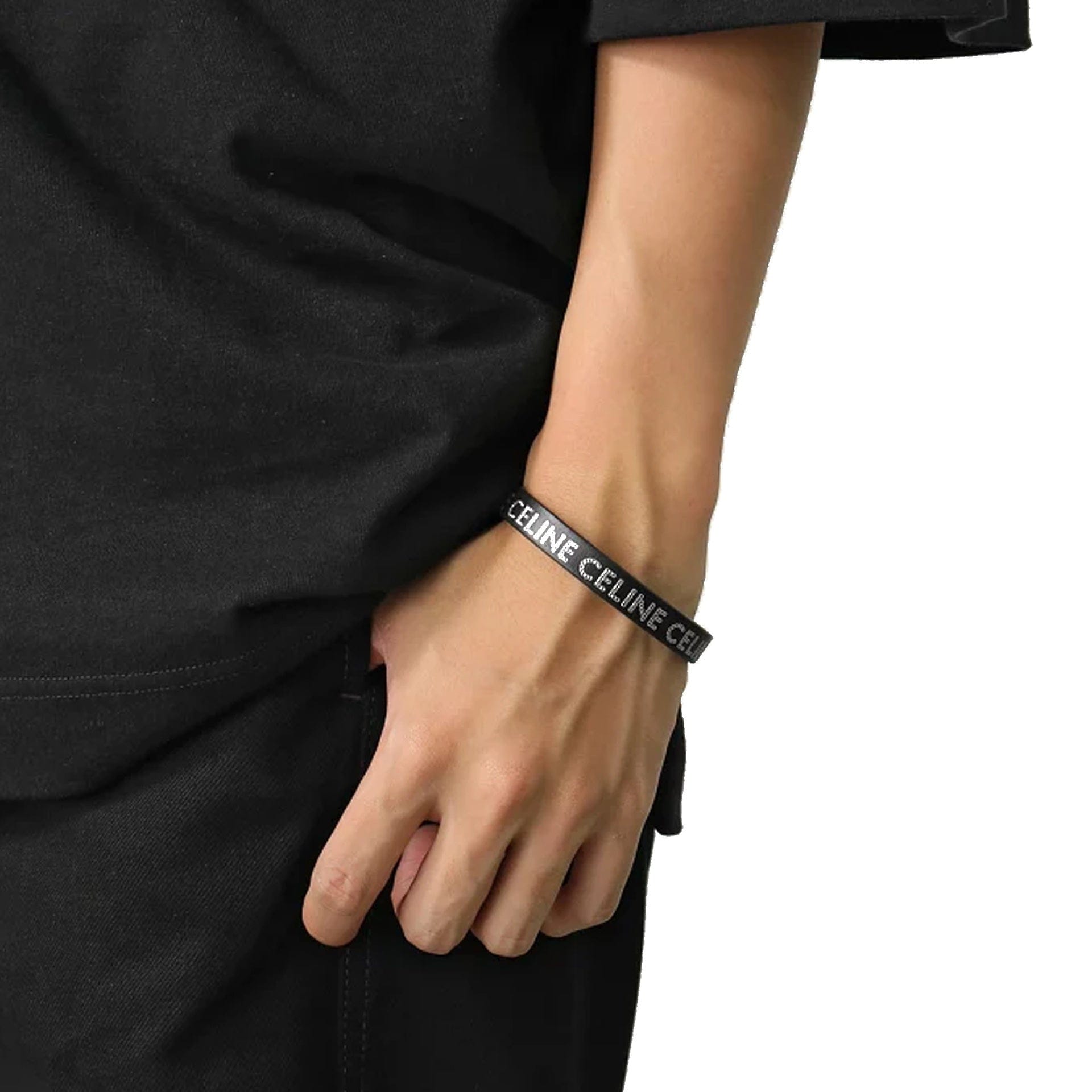 Celine Leather Logo Bracelet | italist
