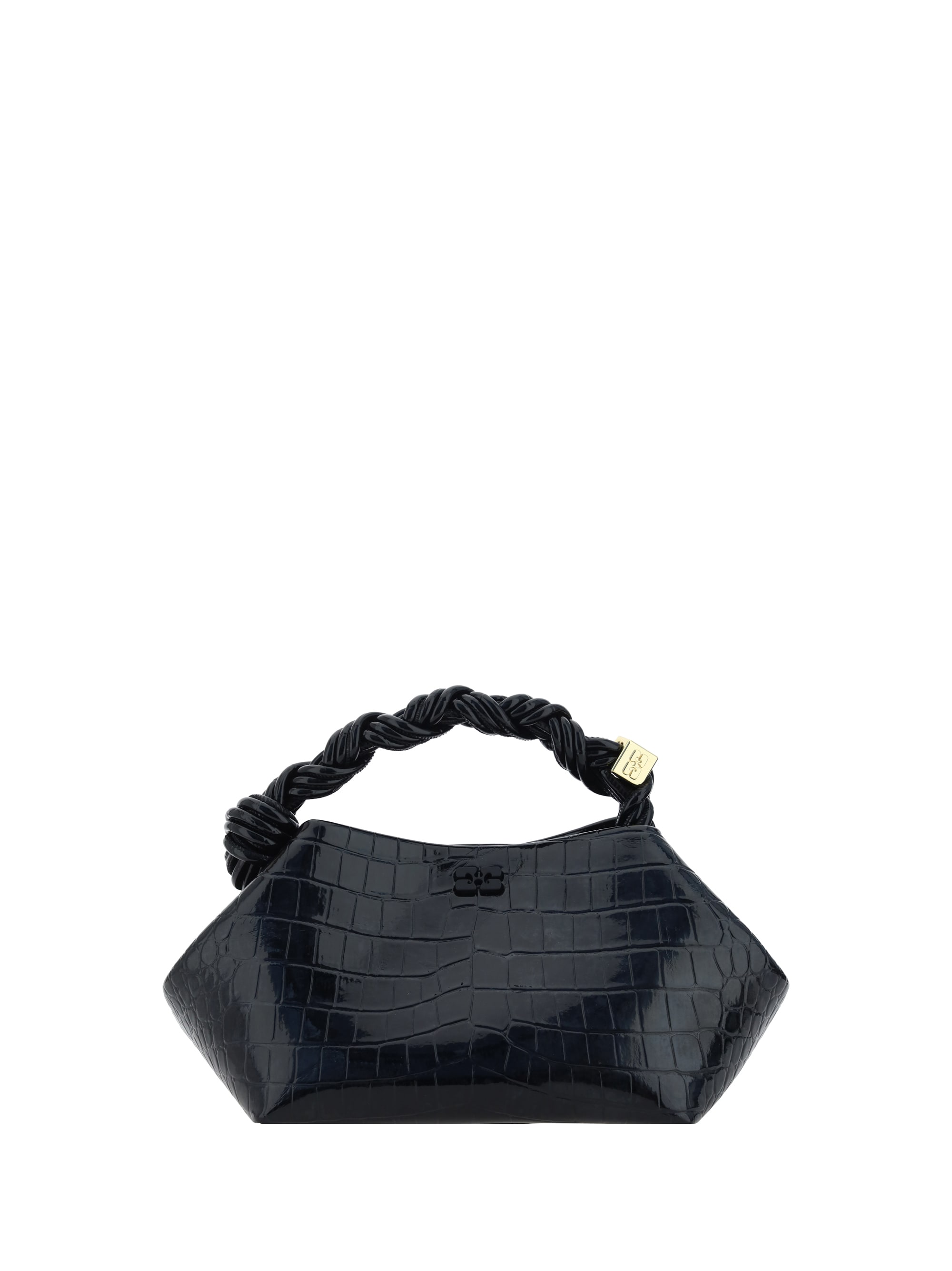 Ganni Small 'bou Cocco' Bag In Black Recycled Leather Blend