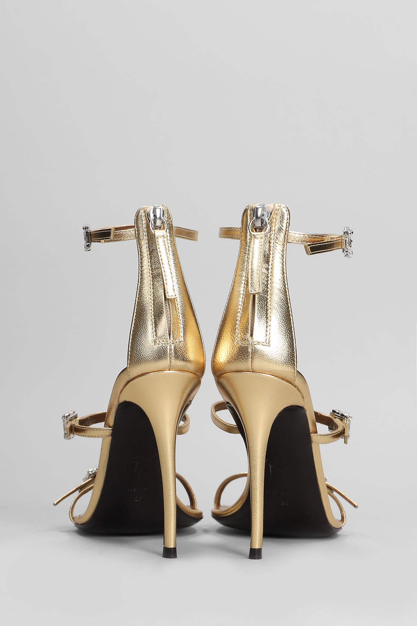 Giuseppe Zanotti Sandals In Gold Patent Leather | italist