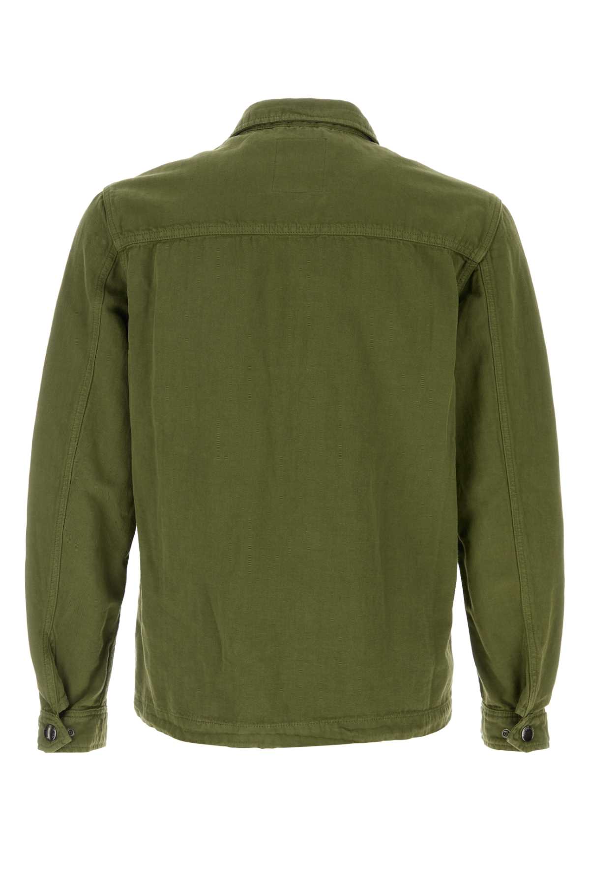 Tシャツ・カットソー WOOLRICH SS25 Green denim jacket (CFWOOS0170MRUT3942 6641) Woolrich Green Denim Jacket | italist