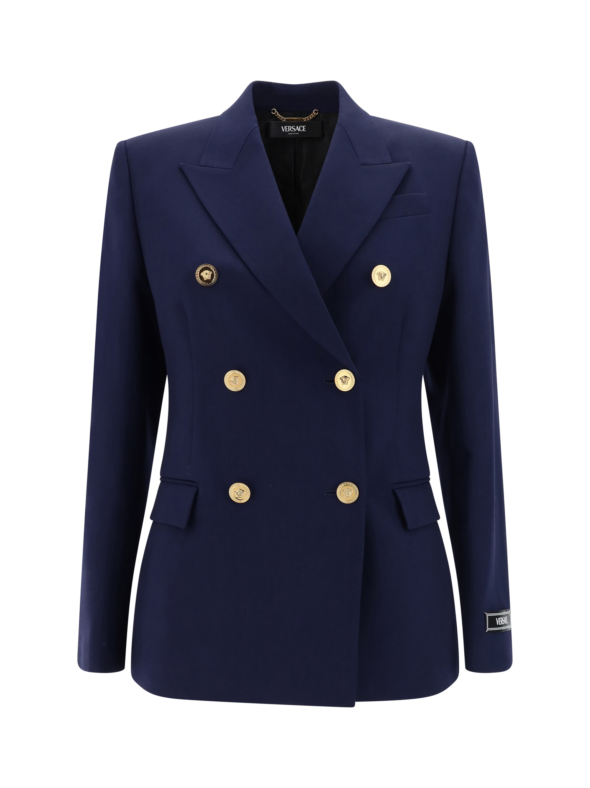 【送料&関税込】Versace Logo Patched Dinner Jacket Versace Logo Patched Dinner Jacket | italist