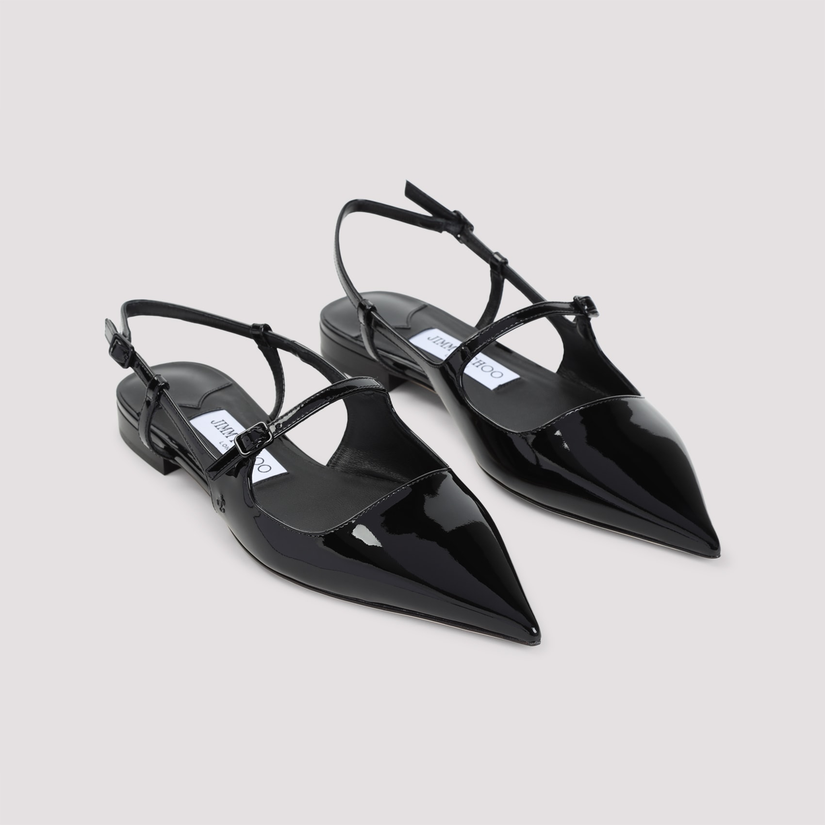 ジミーチュウ Jimmy Choo Didi Flat Mules Didi Flat | Latte Patent Leather Flats | JIMMY CHOO