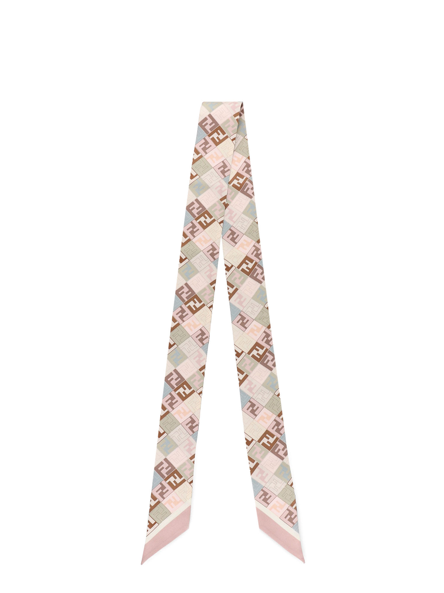 FENDI Double-face silk wrappy スカーフ フェンディ Scarf Wool Brown | Fendi