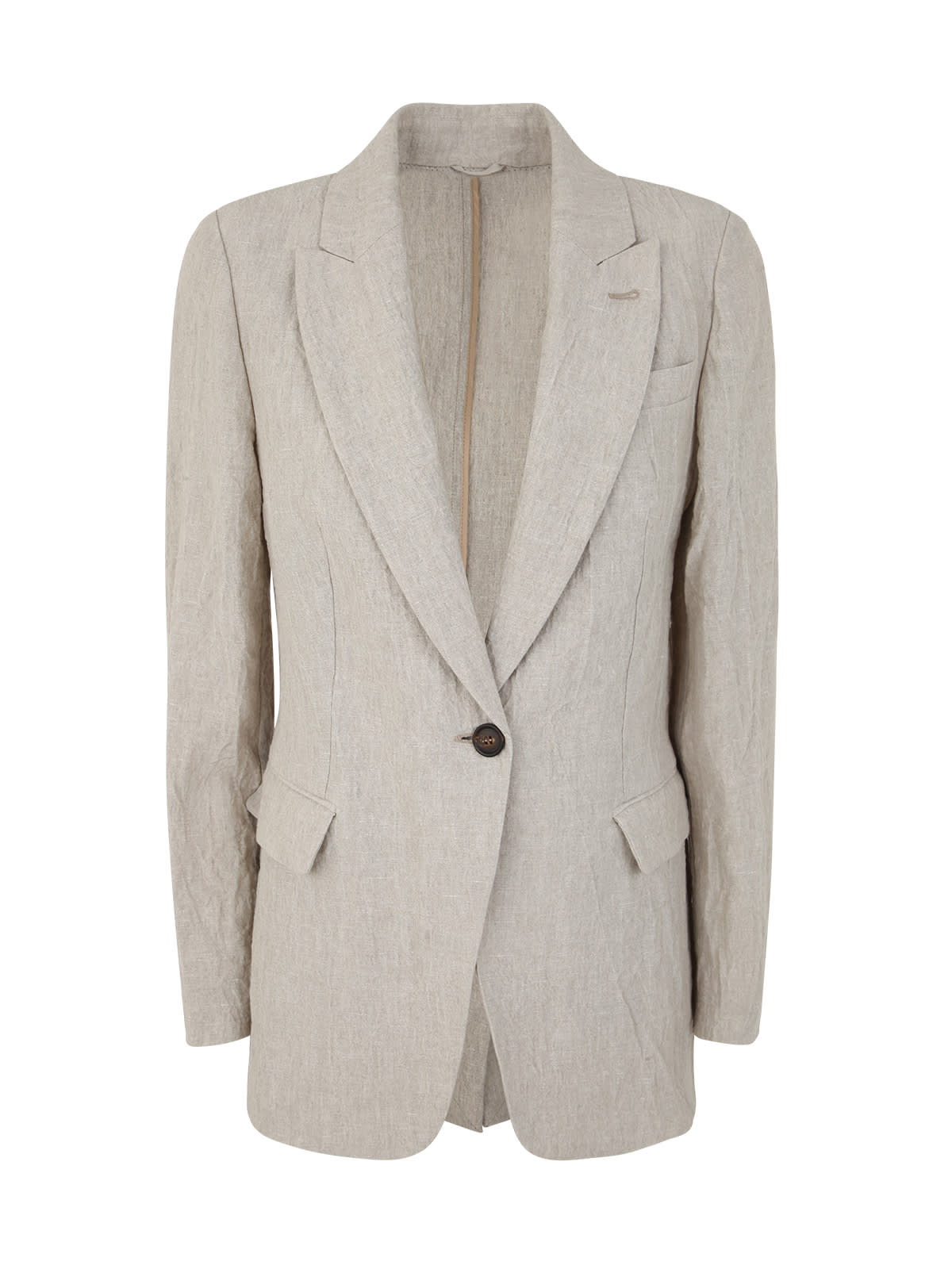 BRUNELLI CUCINELLI  リネン　レイヤードジャケット サイズ44 BRUNELLI CUCINELLI リネンレイヤードジャケット サイズ44
