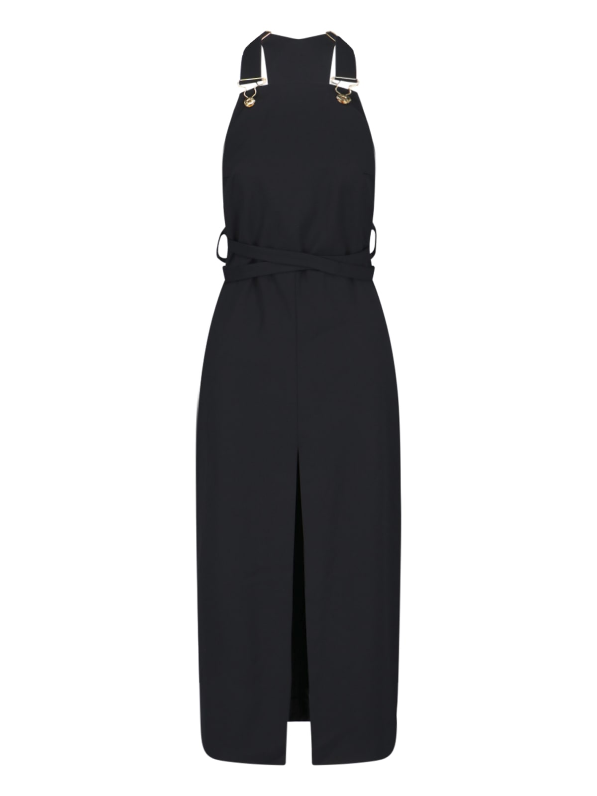 midi dungarees dress