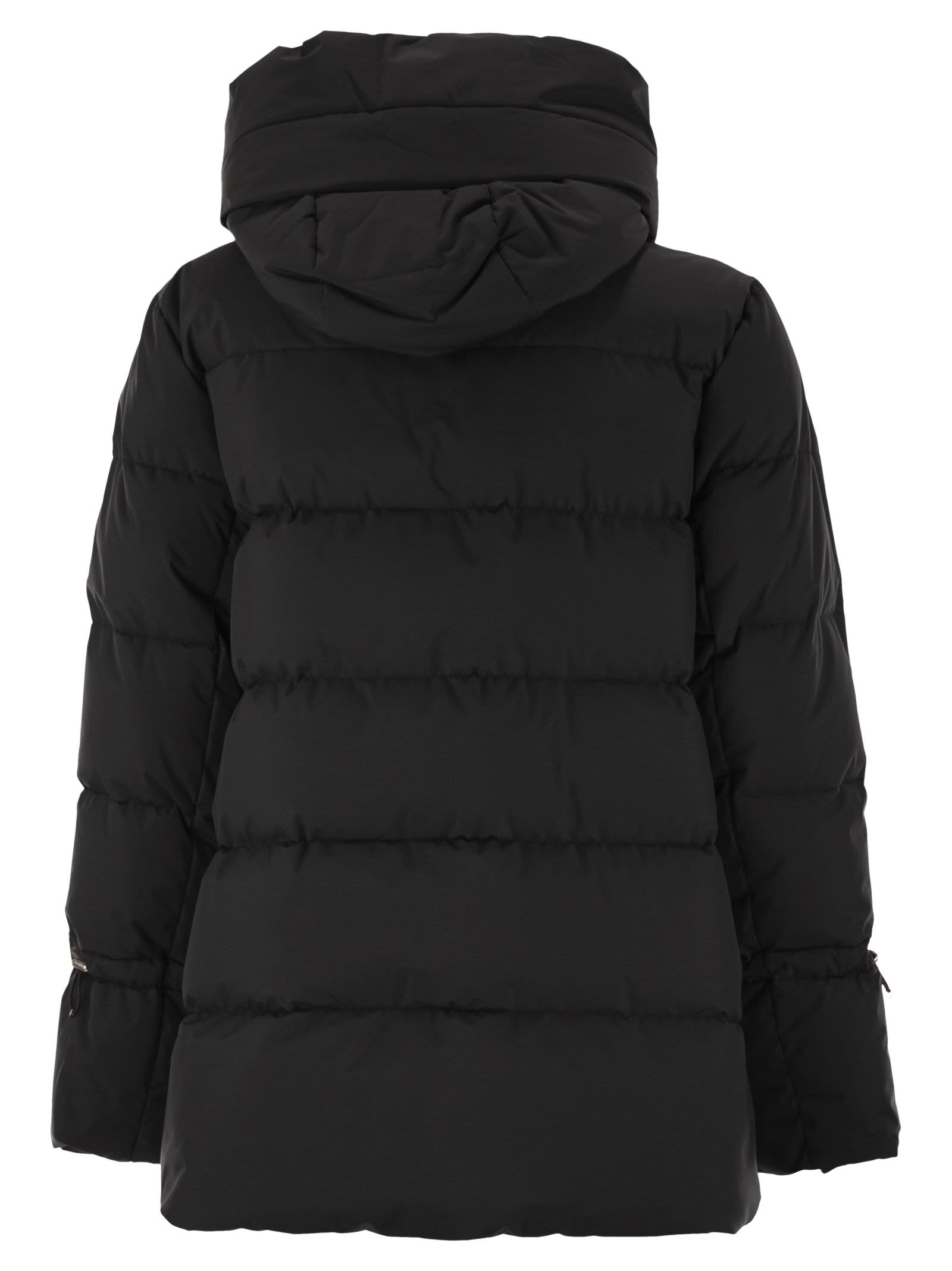 ダウンジャケット・コート MOORER GADIA-STP - Hooded down jacket (MODPI200001 U0001) GADIA-STP（NERO）：イタリアで生まれた、ラグジュアリ ダウン