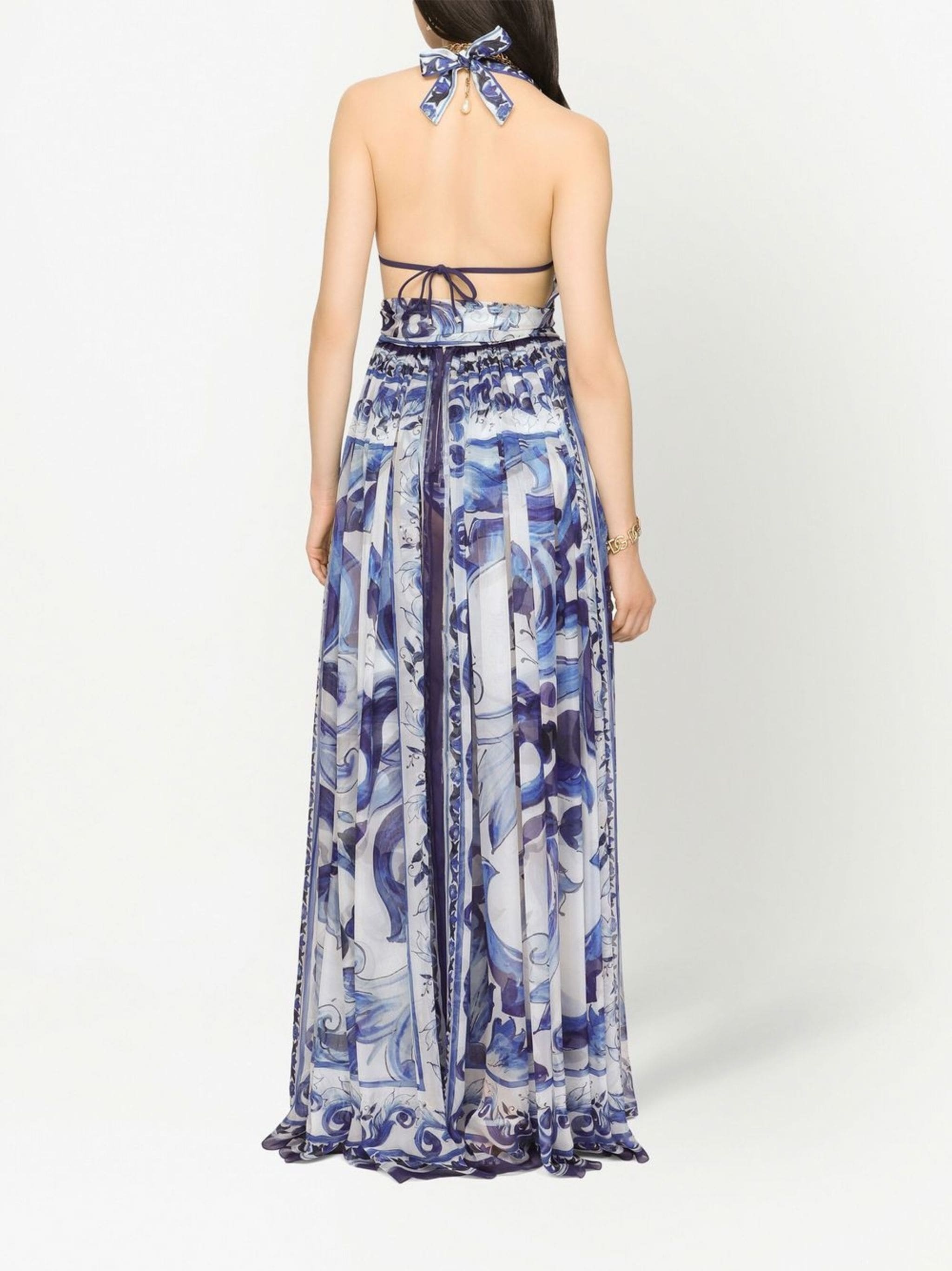 ワンピース Dolce & Gabbana Abito Lungo Maiolica Dolce & Gabbana Abito Lungo Chiffon St Maiolica | italist