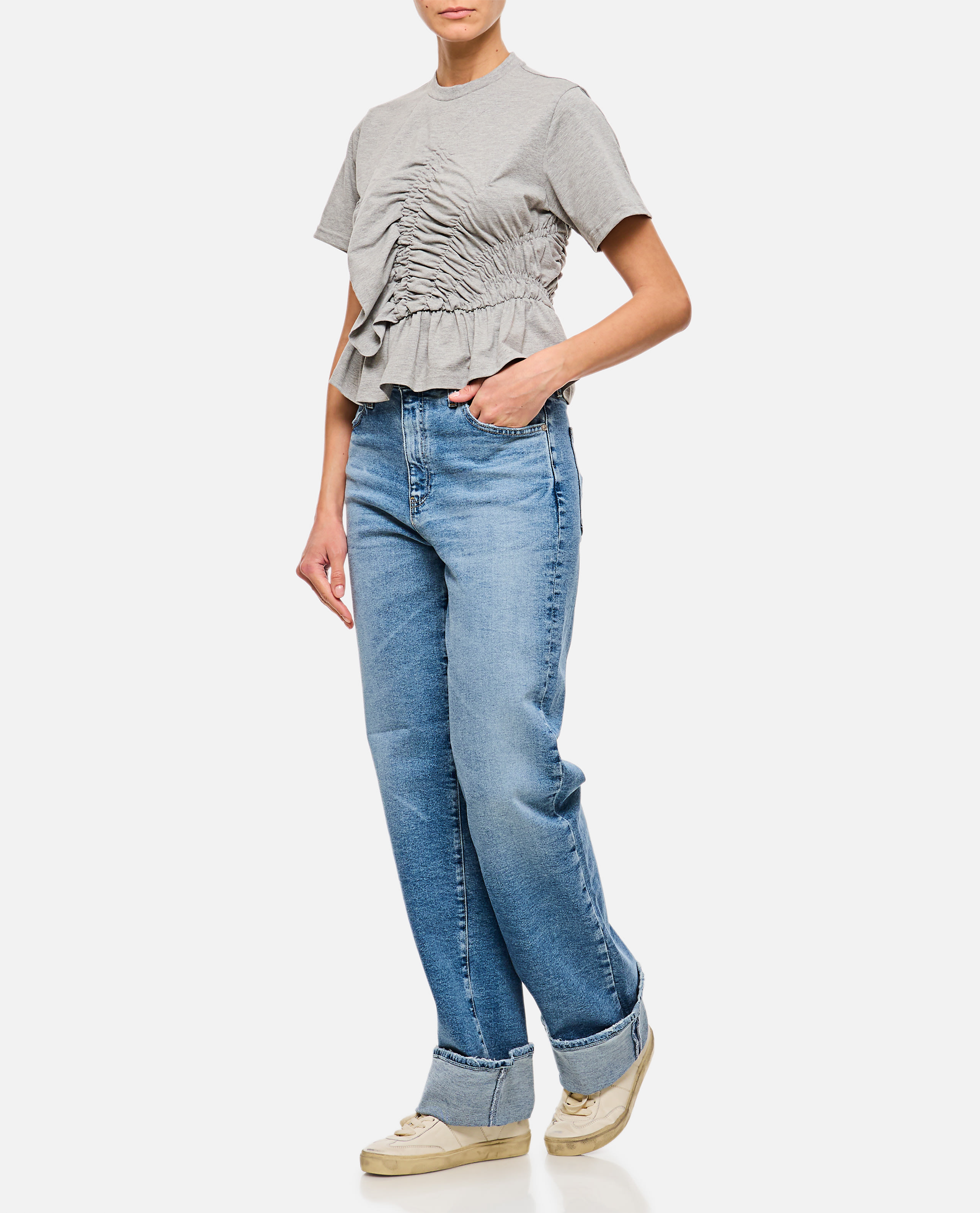 25ss 新品 CECILIE BAHNSEN ACE TOP Tシャツ ACE | TOP JERSEY GREY MELANGE