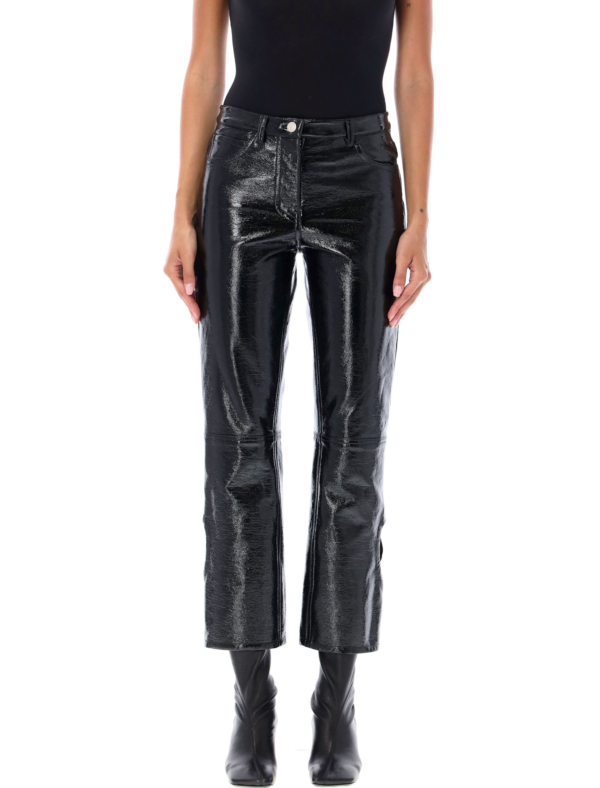 パンツ COURReGES Woman Pants Black 423CPA166VY0014 9999 HERITAGE STRETCH WOOL PANTS - courrèges