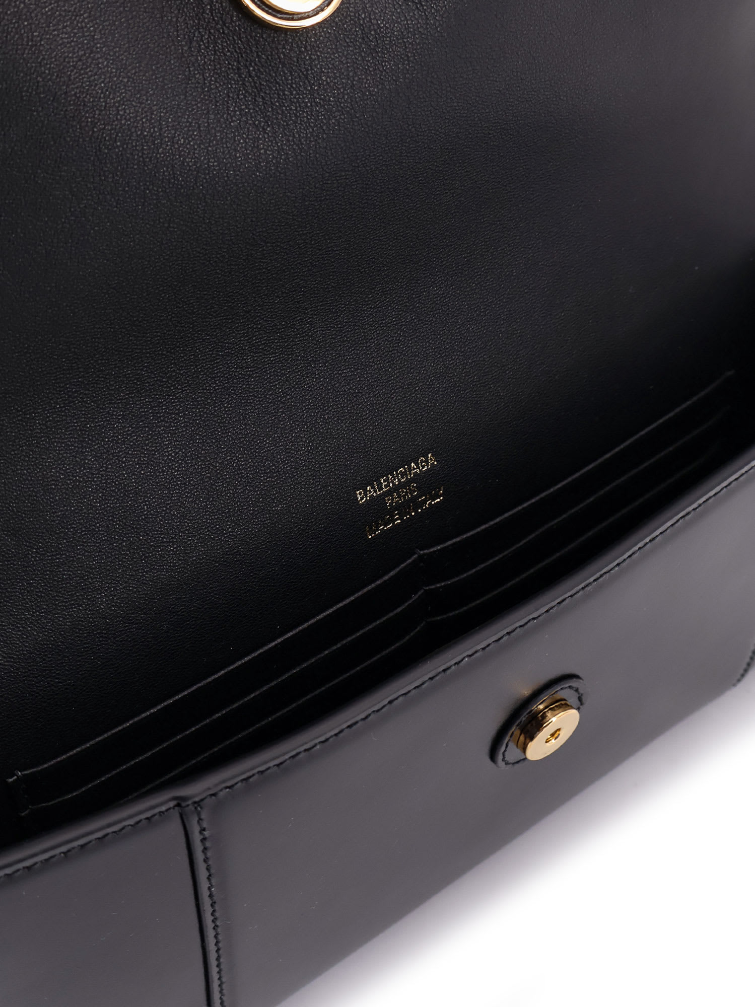 Balenciaga Horglss Poch Leather Handbag | italist