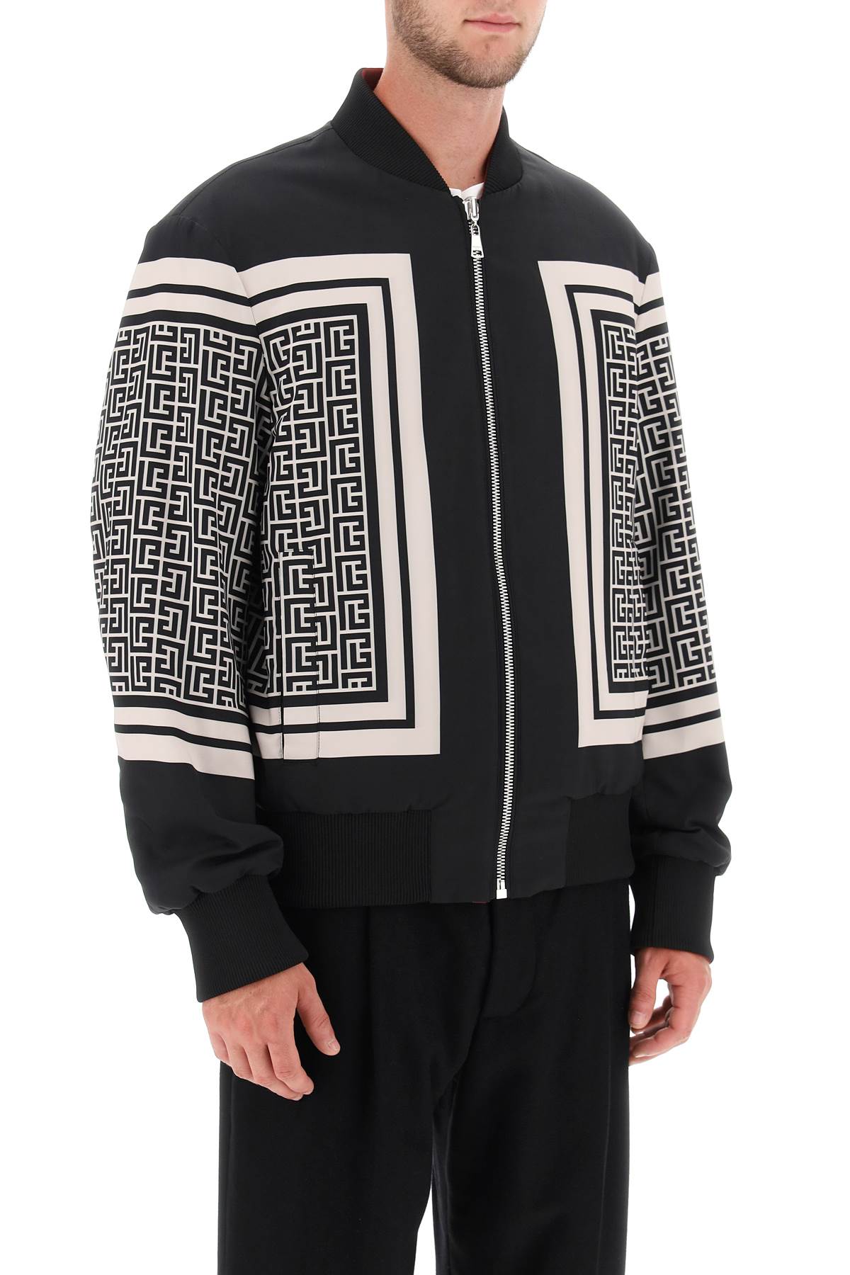 Motion Bomber Jacket Embossed Monogram/white –