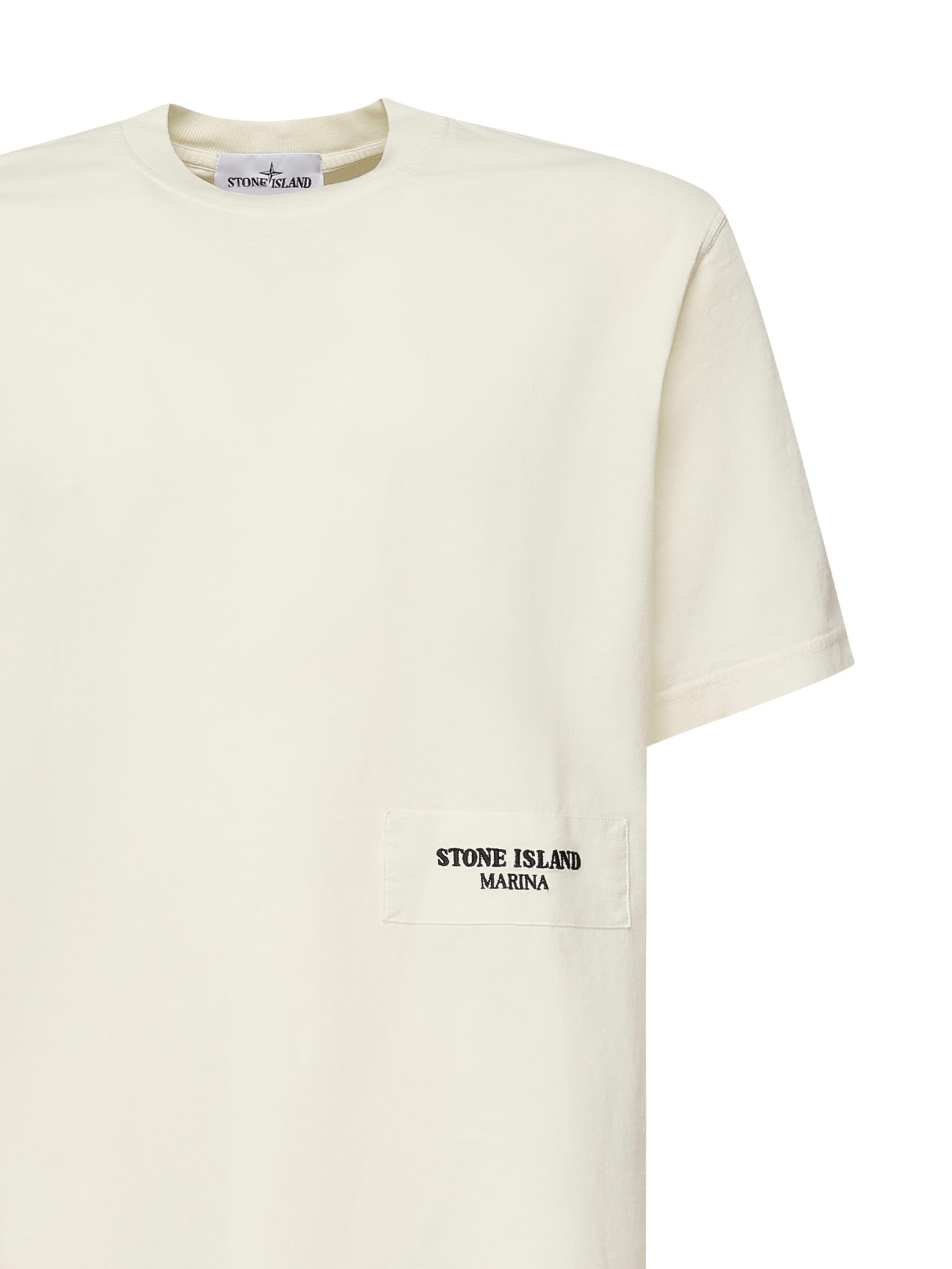 Tシャツ・カットソー STONE  Cotton jersey t-shirt (2100038 S0175V0093) Black 2100038 TEXTURED MERCERIZED COTTON JERSEY Short-sleeve