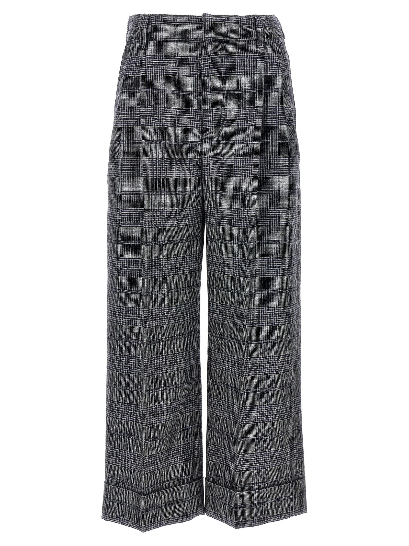 【関税&送料込み】Brunello Cucinelli Pied De Poule Wool Pa Brunello Cucinelli Pied De Poule Wool Pants | italist