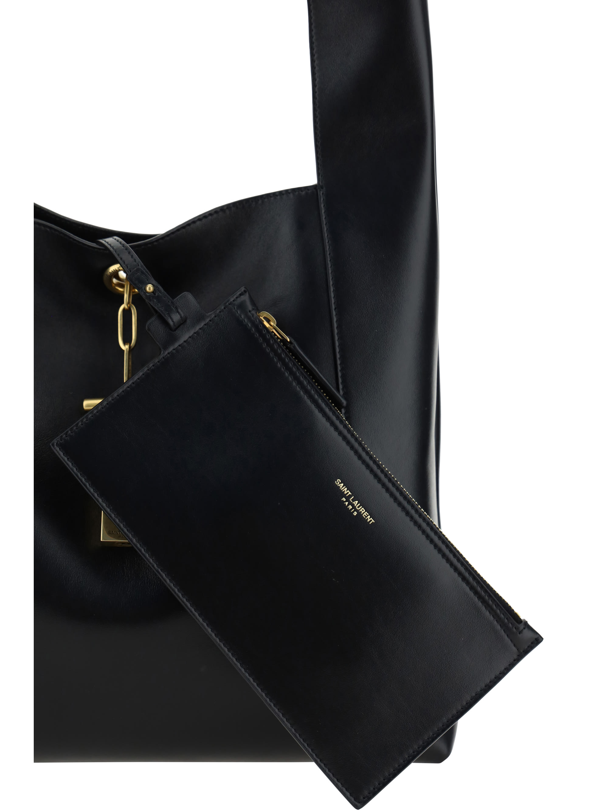 【Yves Saint Laurent】Leather Shoulder Bag YVES SAINT LAURENT BLACK LEATHER CORSET SHOULDER BAG – RDB