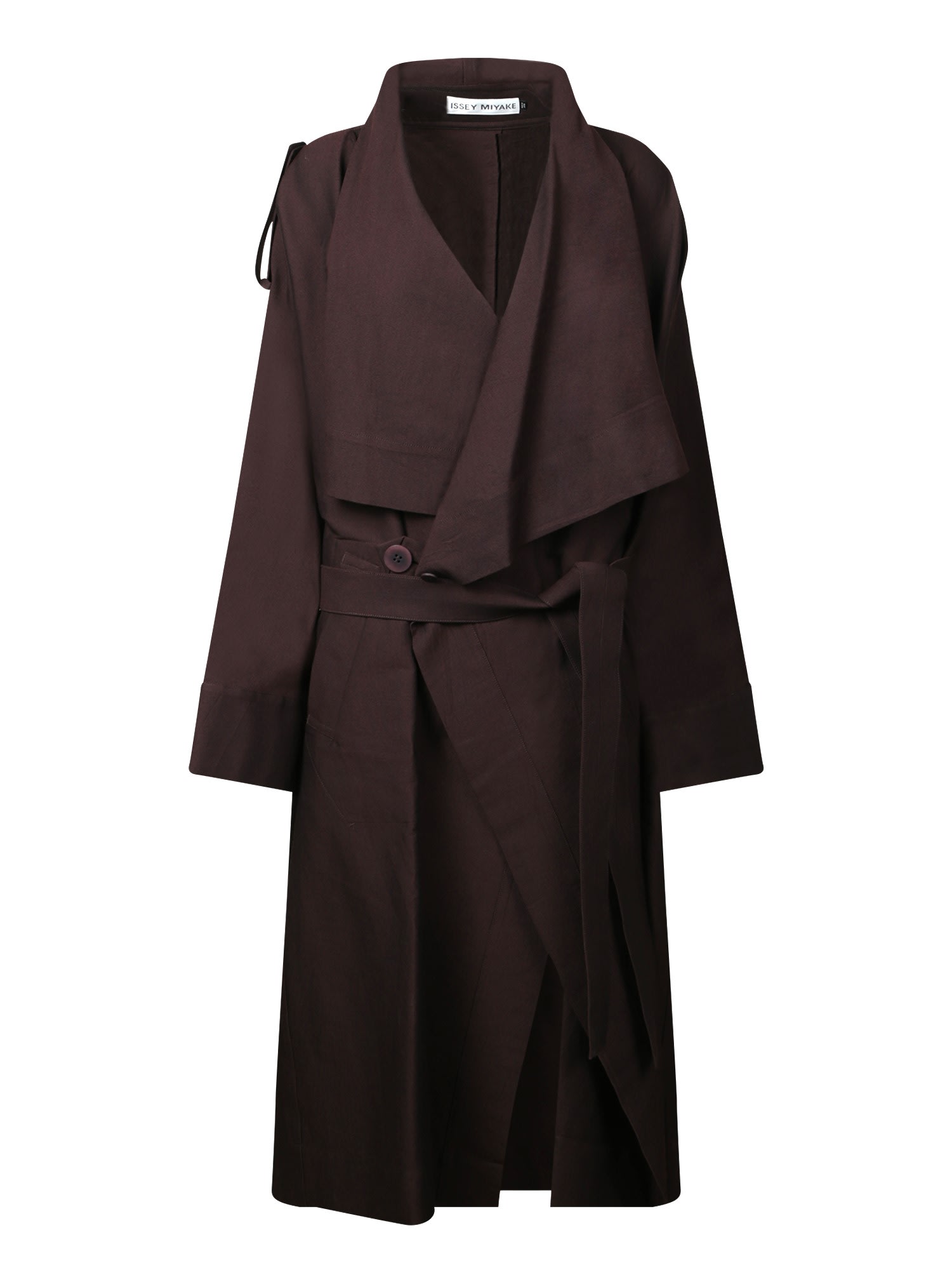 【送料&関税込】Issey Miyake Long Washi Wool Coat In Brown Issey Miyake Long Washi Wool Coat In Brown | italist, ALWAYS
