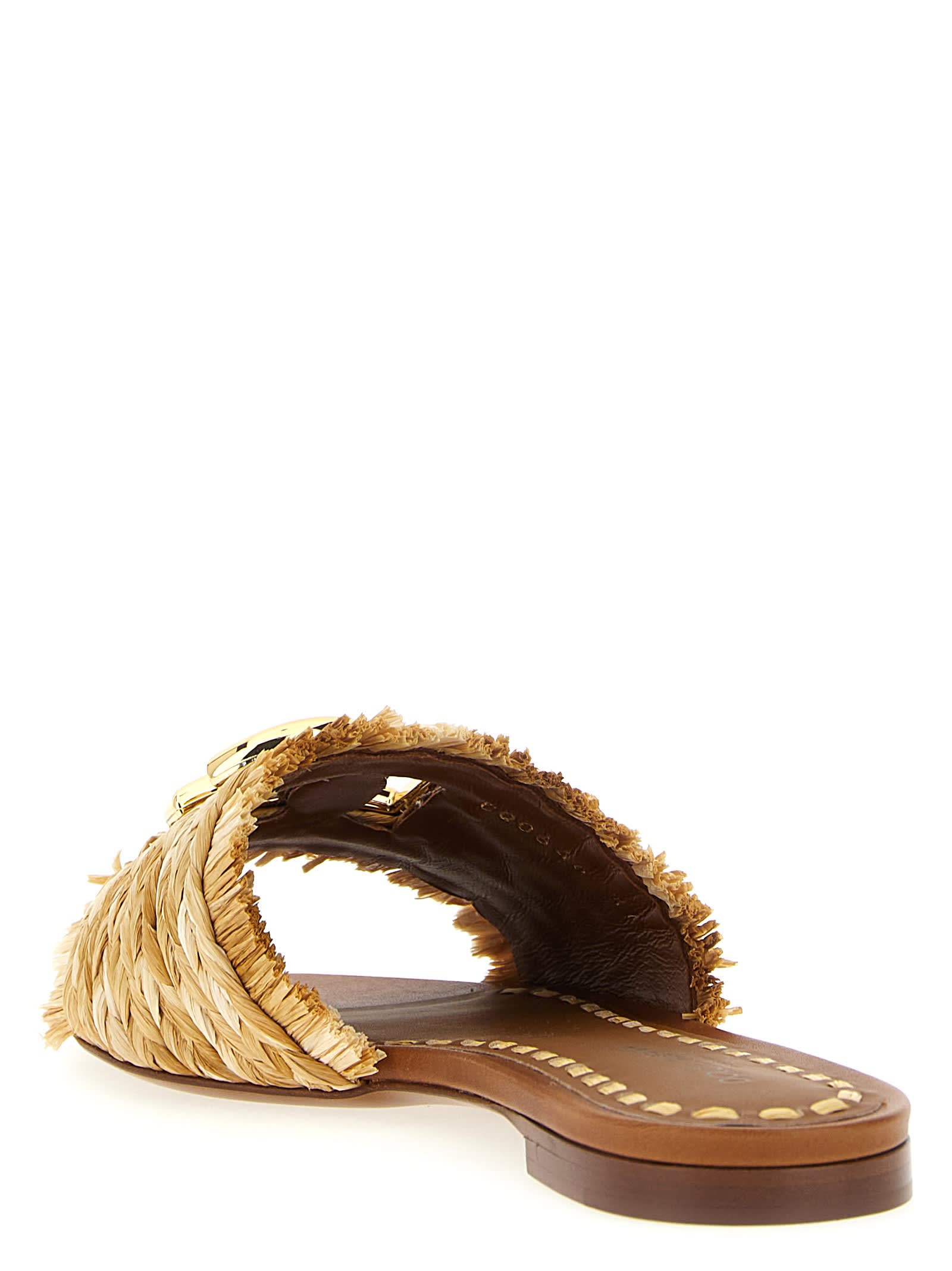 【関税&送料込み】Dolce & Gabbana Raffia Braid Slides Dolce & Gabbana Raffia Braid Slides | italist