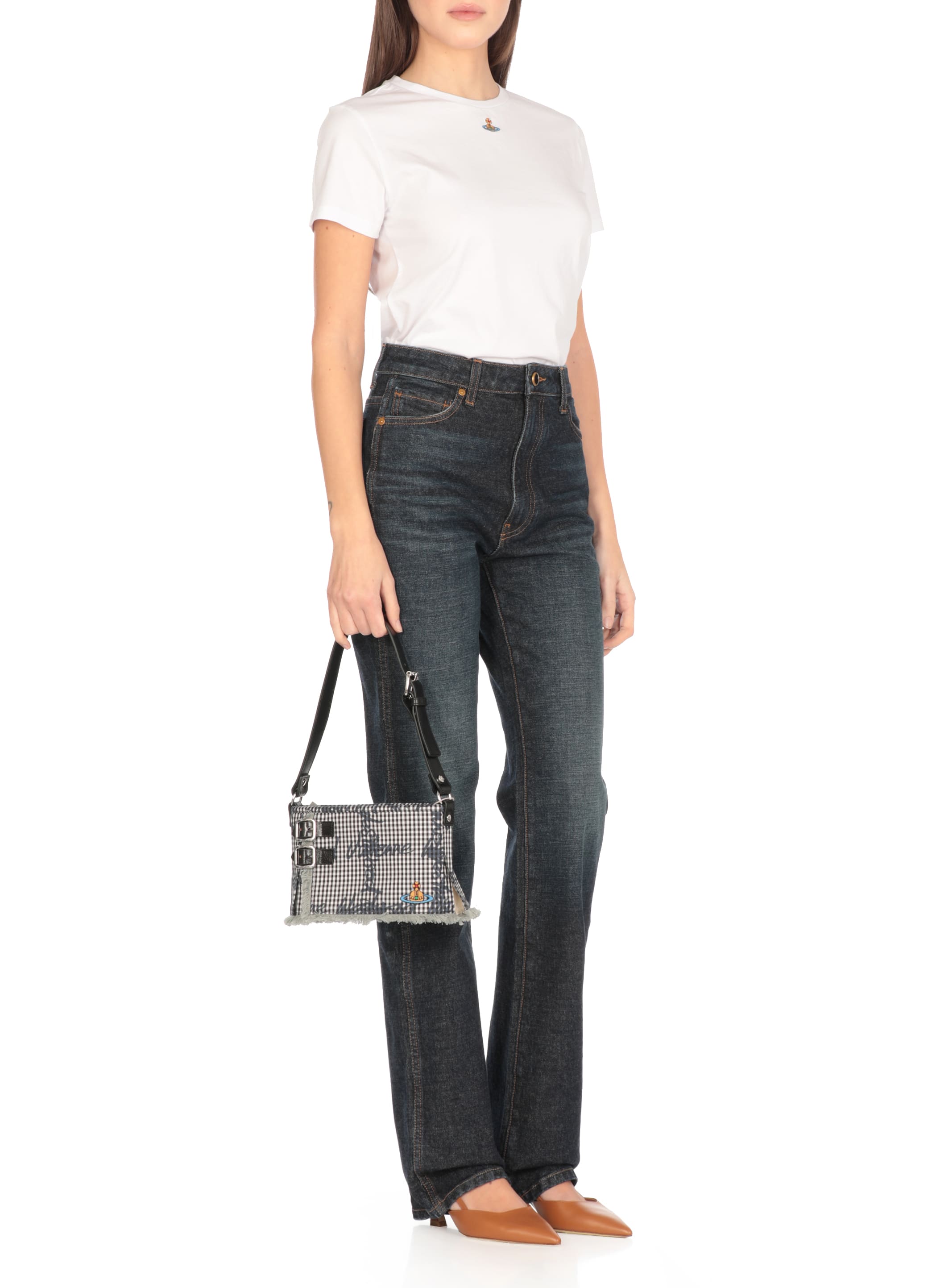 トートバッグ VIVIENNE WESTWOOD Printed Fabric Heather Shoulder Bag Vivienne Westwood Women's' Heather Shoulder Bag in Green