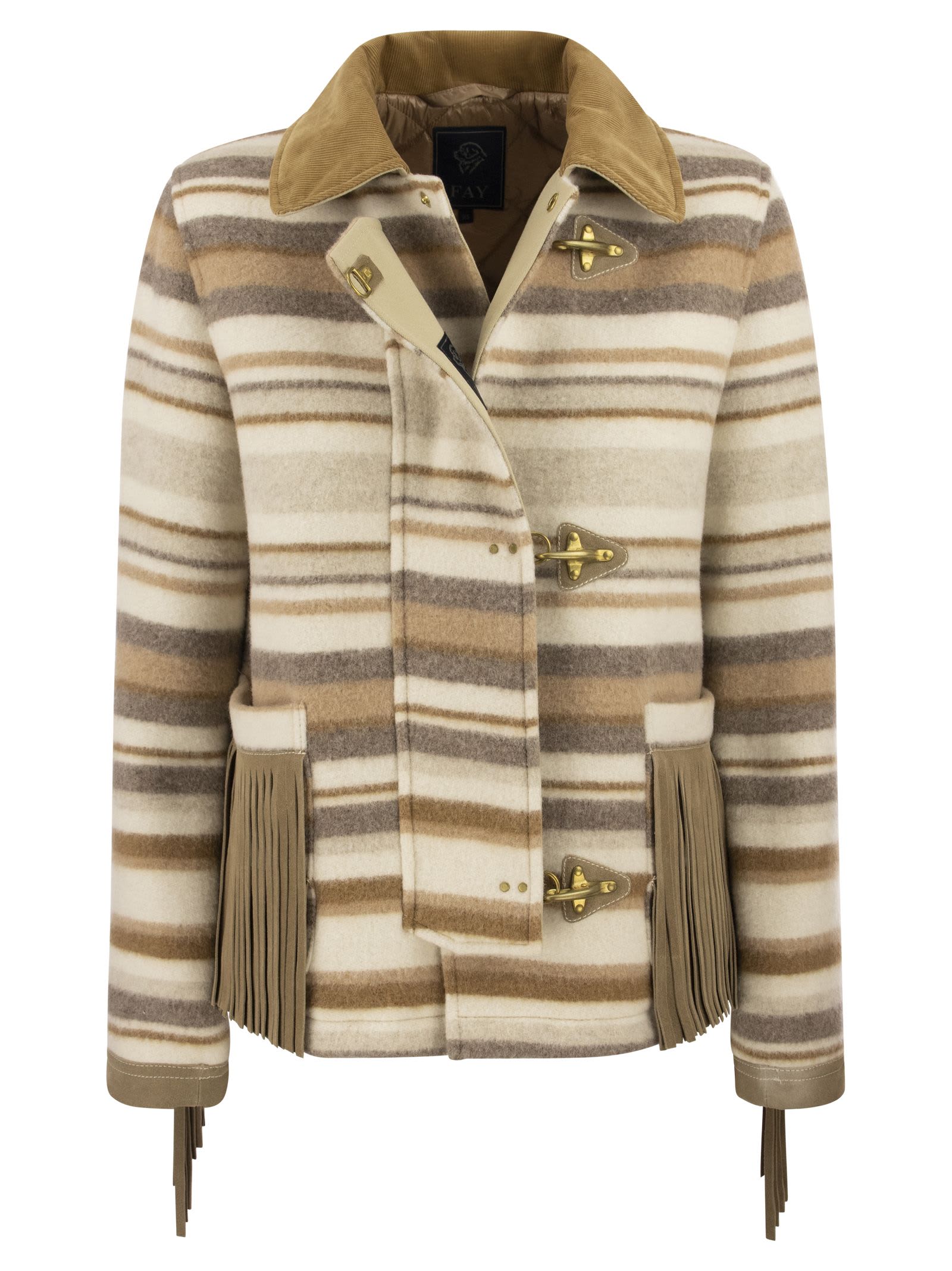 Fay 3-hook Jacket With Fringes | italist