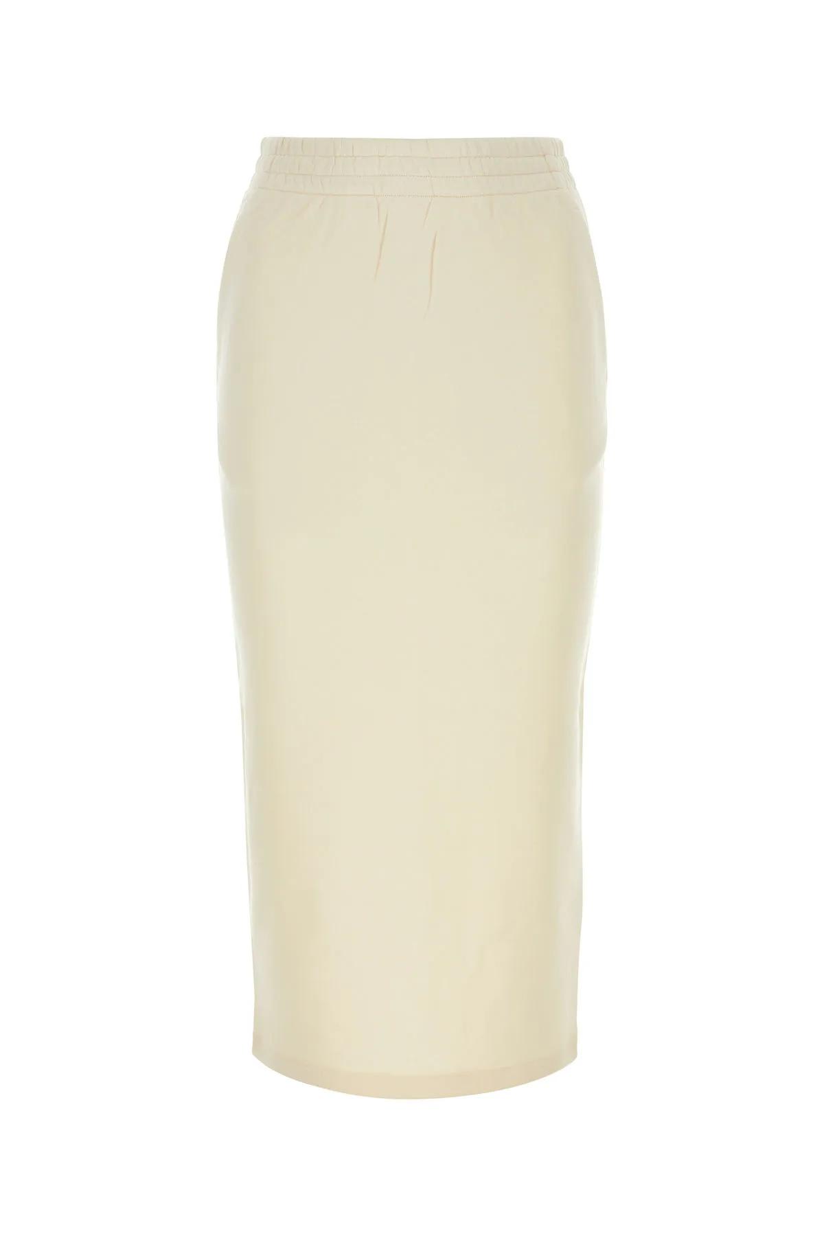 Prada Cream Cotton Skirt | italist