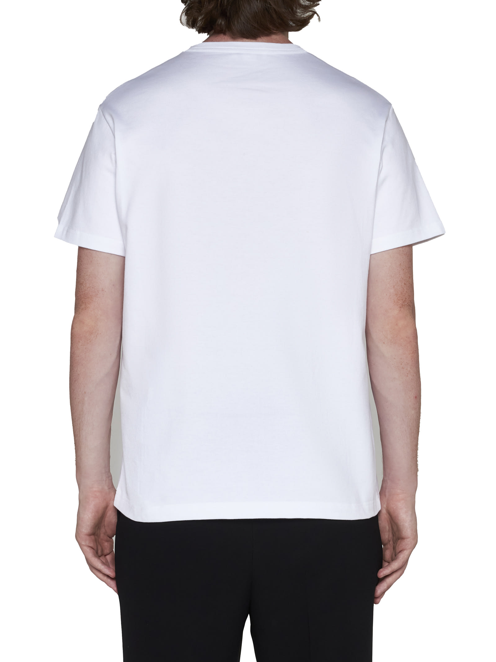 ★alexander mcqueen★ Varsity Short Sleeve T-Shirt White Bla MUSINSA | ALEXANDER McQUEEN Varsity Short Sleeve T-Shirt