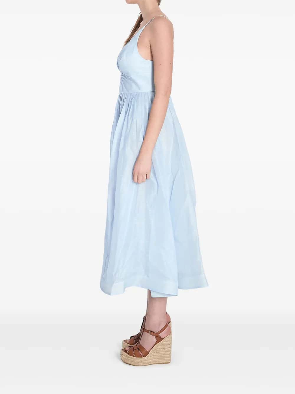 ワンピース Zimmermann SS25 V NECK MIDI DRESS (4392DS251 MIT) Zimmermann V Neck Midi Dress | italist