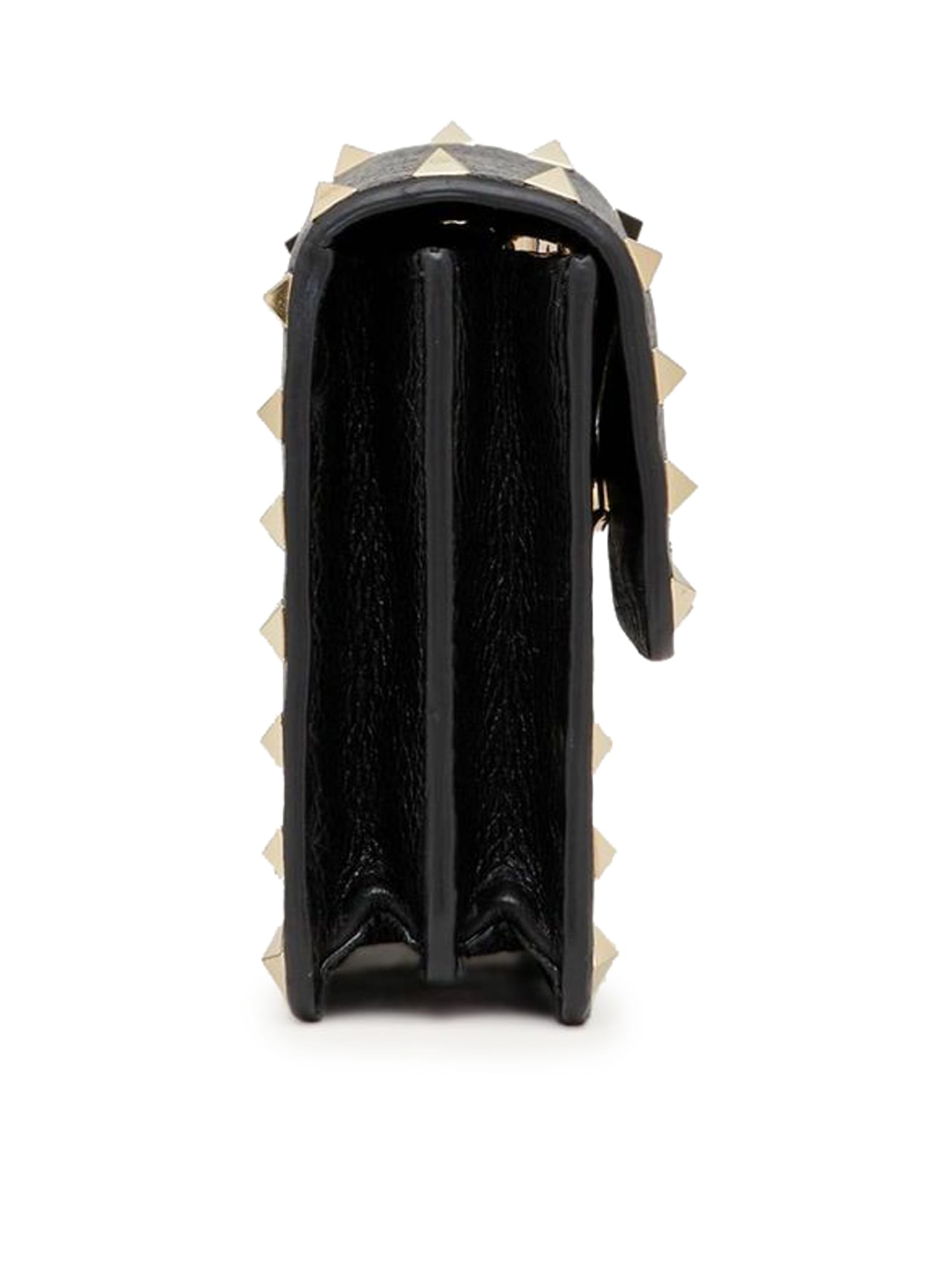 Valentino Garavani Rockstud Chain ??pouch In Garnet Calfskin