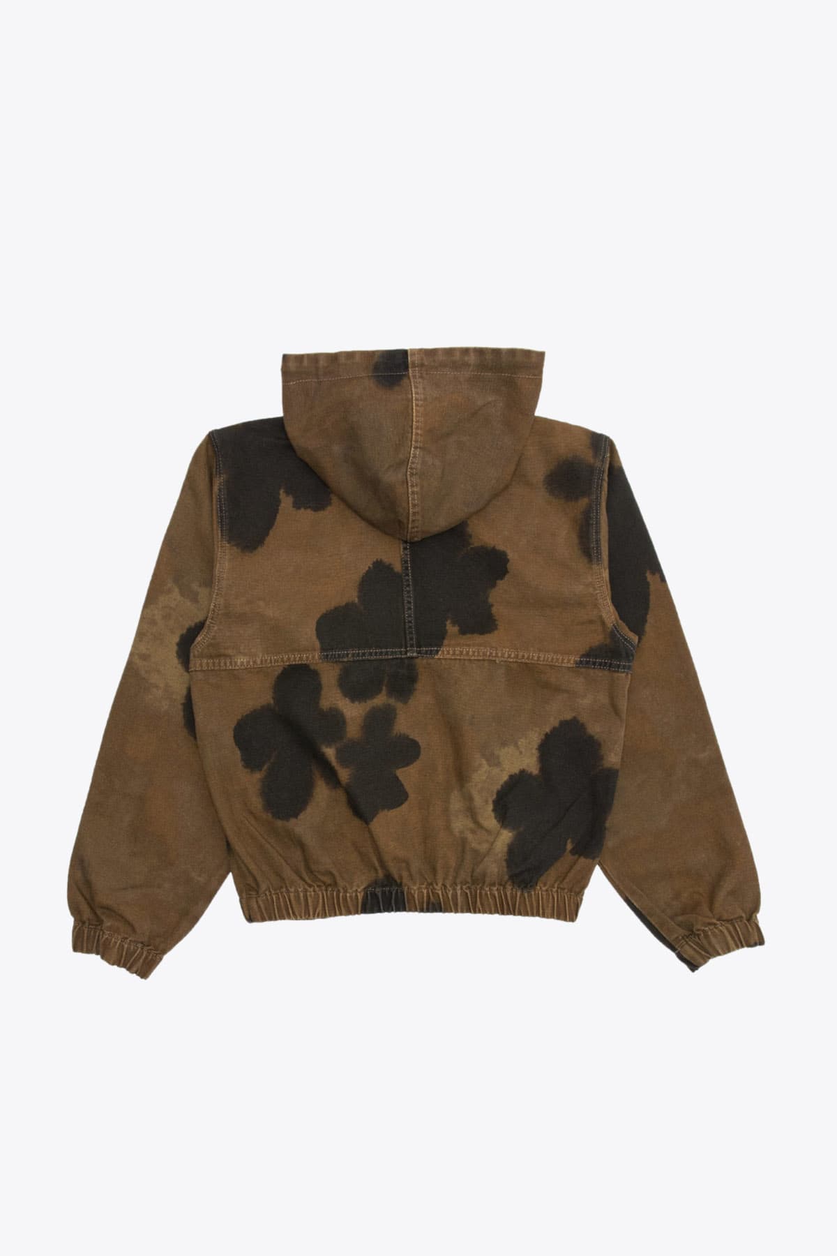 Stussy Floral Dye Work Jacket Brown canvas jacket with tye-dye flowers - Floral  dye work jacket | italist, ALWAYS LIKE A SALE