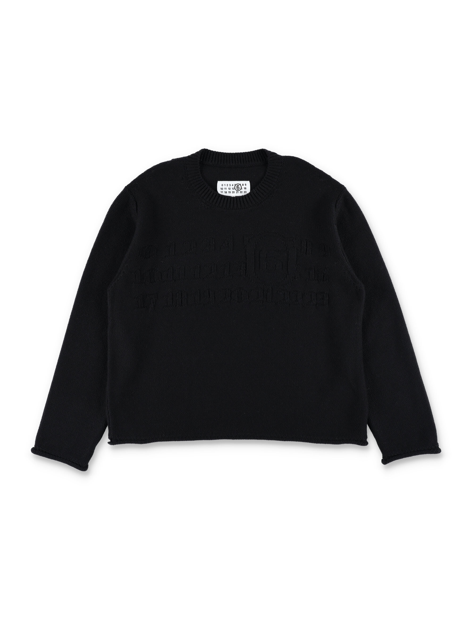 美品 maison margiela asymmetry knit S 黒 Maison Margiela // Black Wool Knit Sweater – VSP Consignment