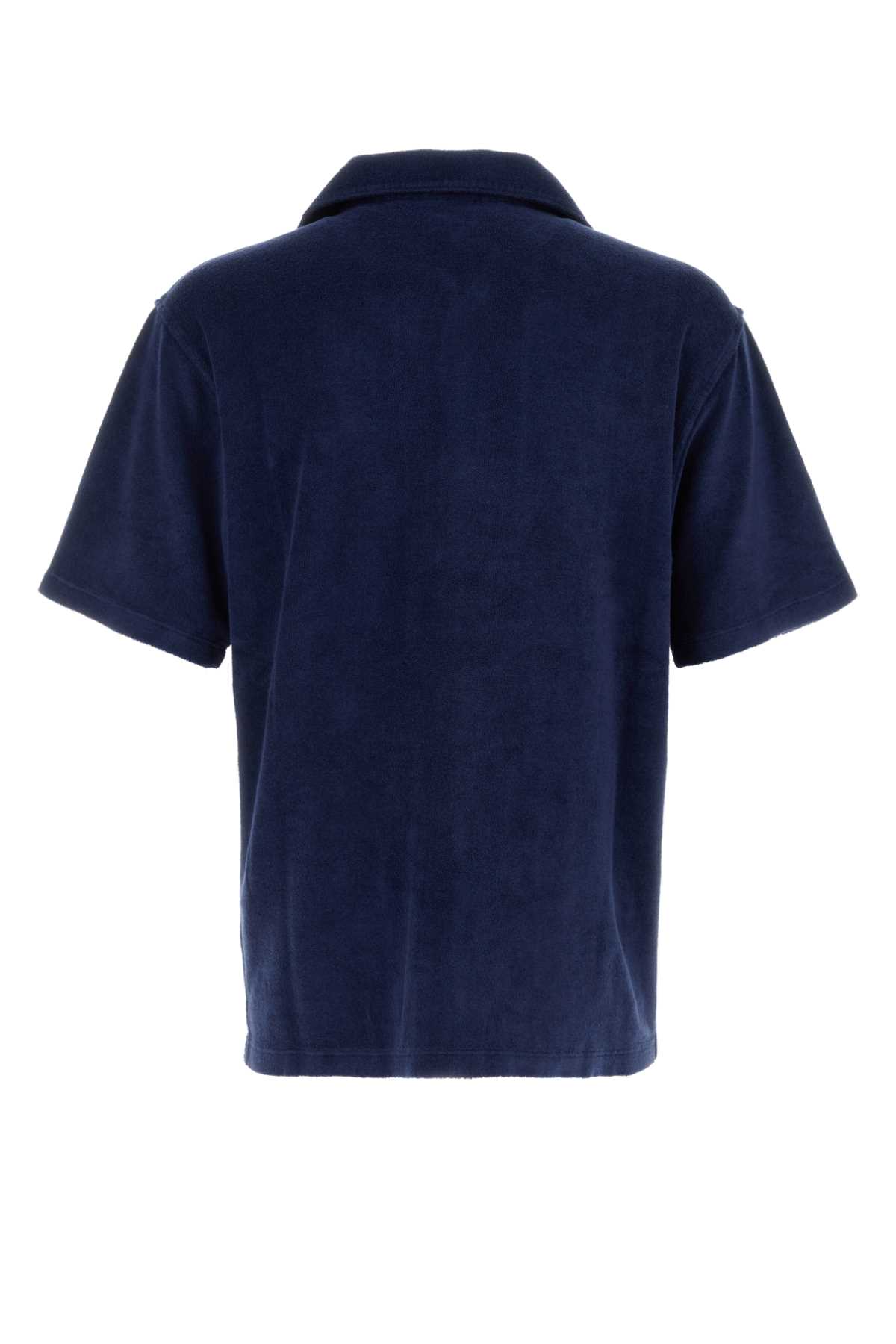 Prada Blue Terry Fabric Shirt | italist