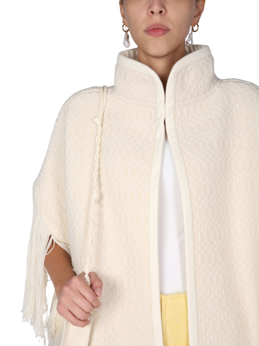 コート Jil Sander FW21 JACQUARD CAPE (JSWT752305_WTY20098A111) Jil Sander Jacquard Cape | italist